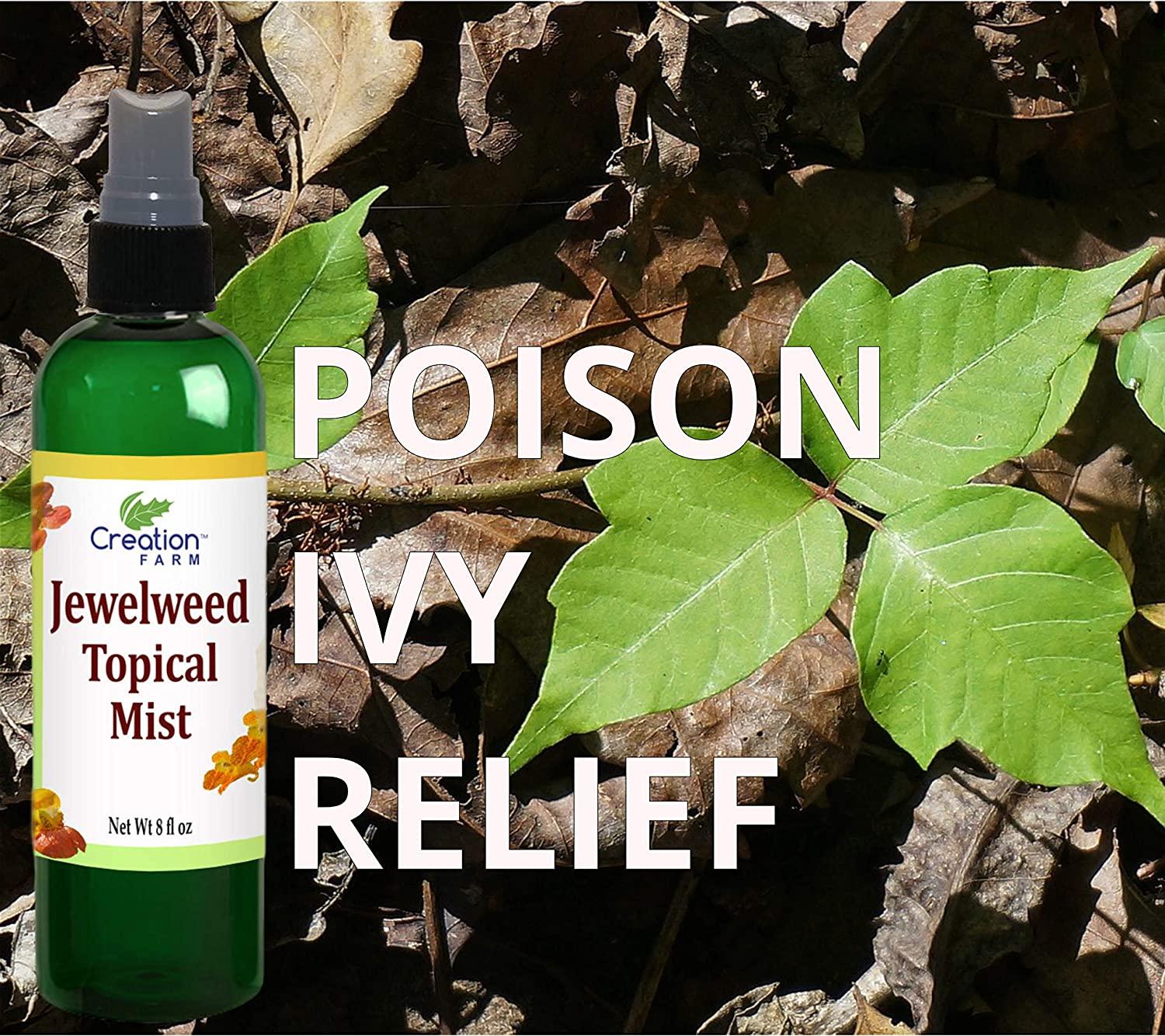 Jewelweed Spray Natural Itchy Skin Relief for Poison Ivy & Oak Rash