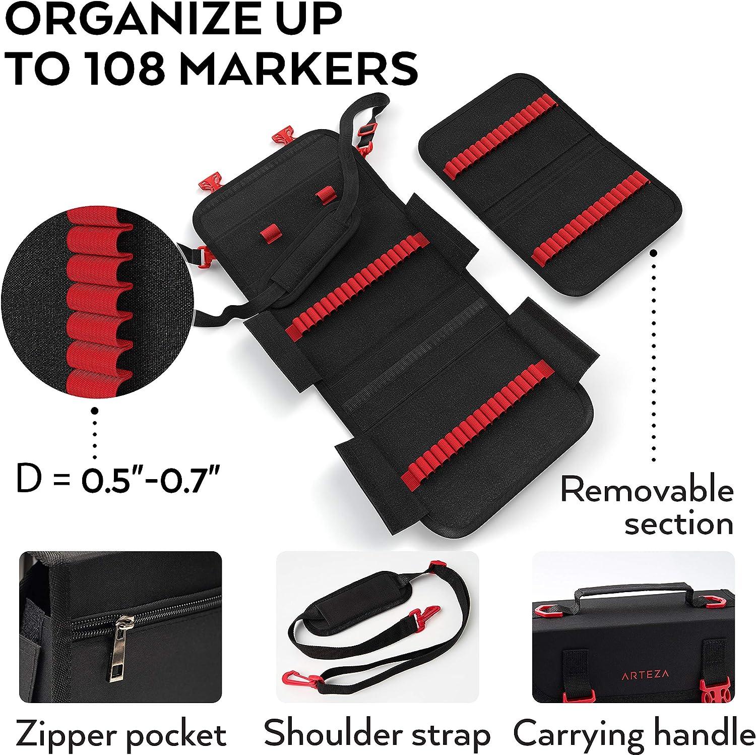 Stationery Art Marker Pens Portable Case Detachable Holder Naeker