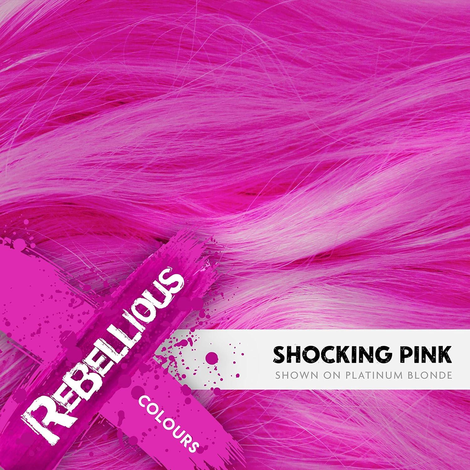 Paintglow Rebellious Colours SemiPermanent Hair Dye 100ml (Shocking Pink)