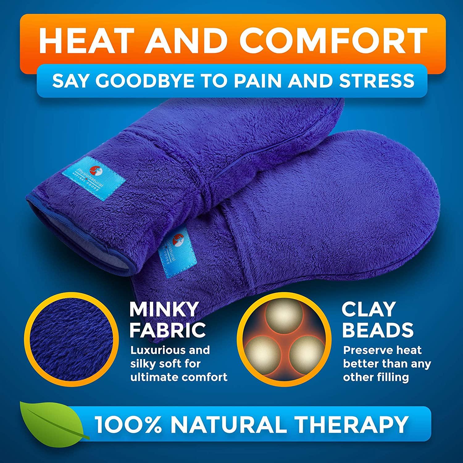 Microwavable Therapy Mittens with FlaxseedMoist Heat Therapy Relief for