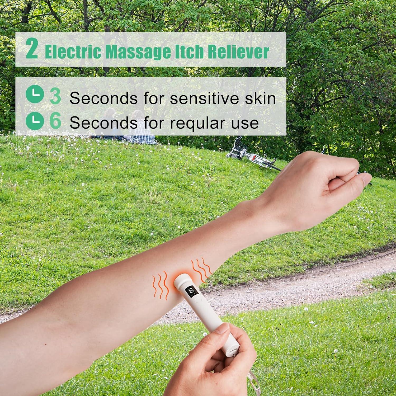 vibration massage itching Electric Massage Itch Reliever - 2-in-1 USB Rechargeable Device with 3  Temperature Settings & Vibration for Fast Itch Relief | Summer Outdoor  Gadget | International Shipping | Buy Now with Express International  Delivery