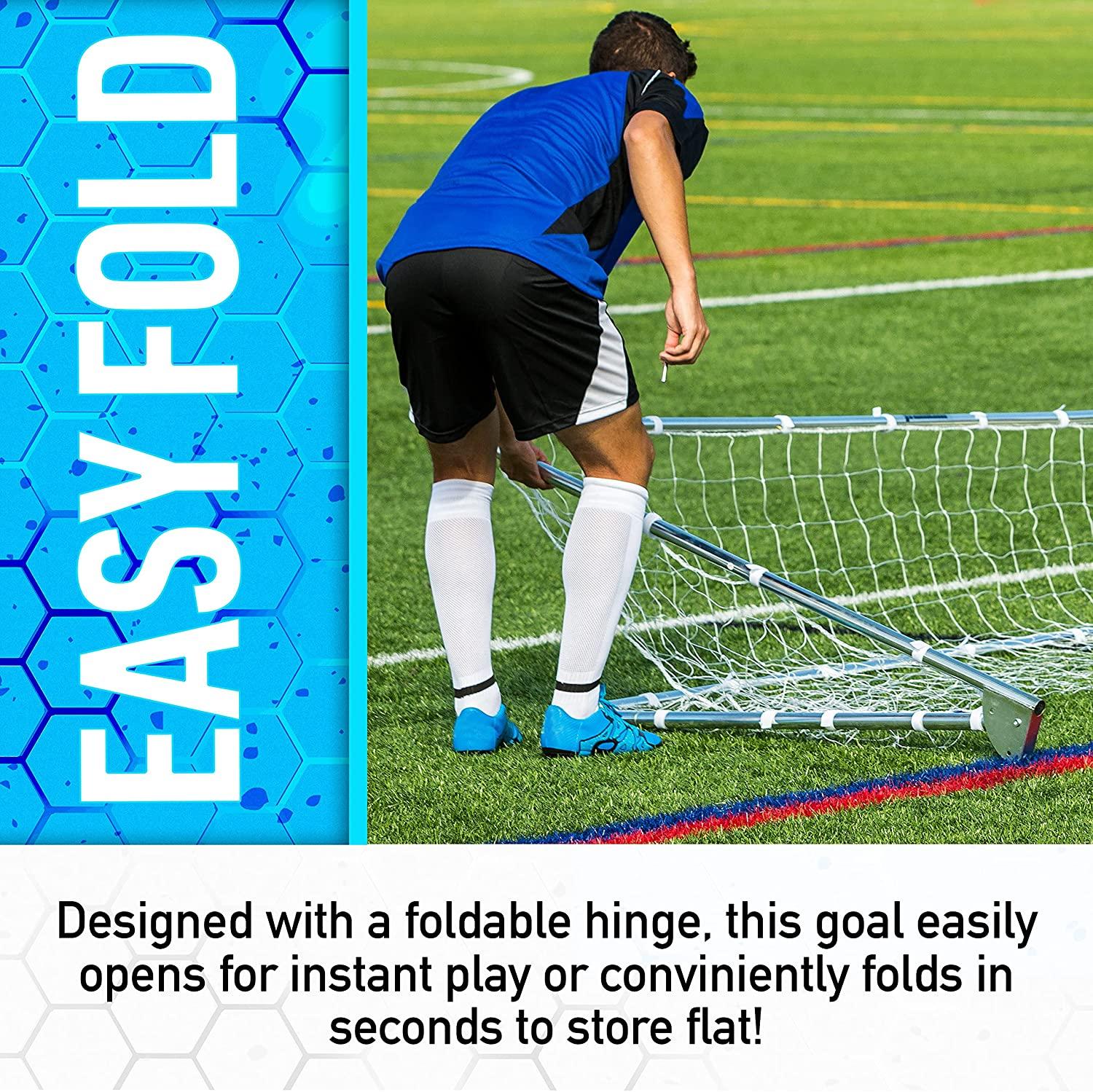 Franklin Sports Soccer Replacement Goal Nets and Straps Fits 12'x6