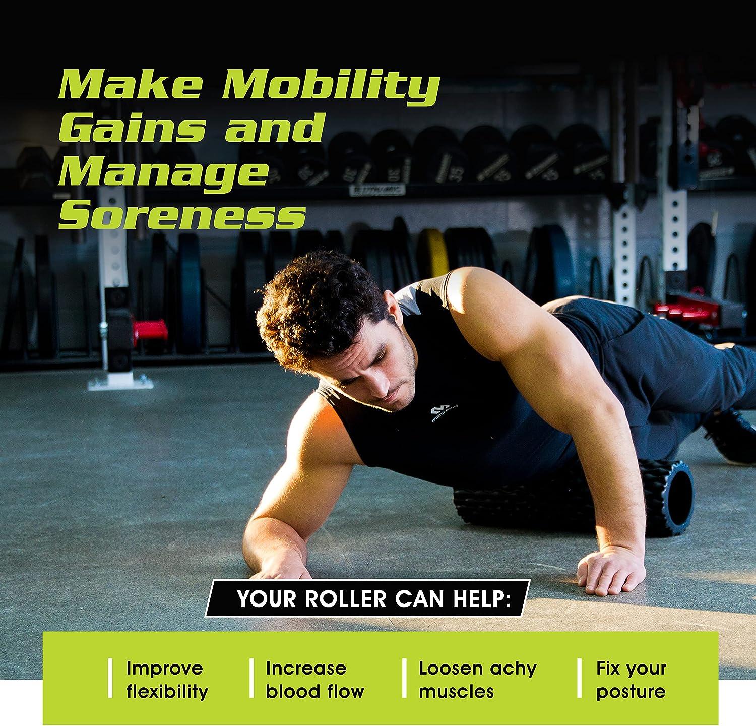 PowX Textured Medium-Density Foam Roller for Muscle Recovery