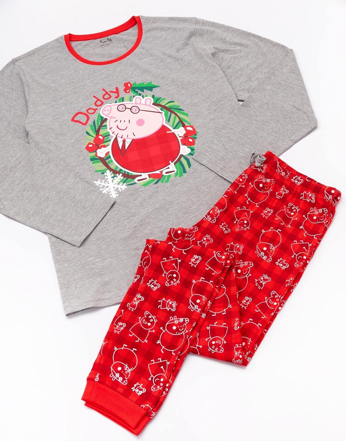 Peppa Pig Christmas Family Pyjamas Set for Men, Women, Baby Kids