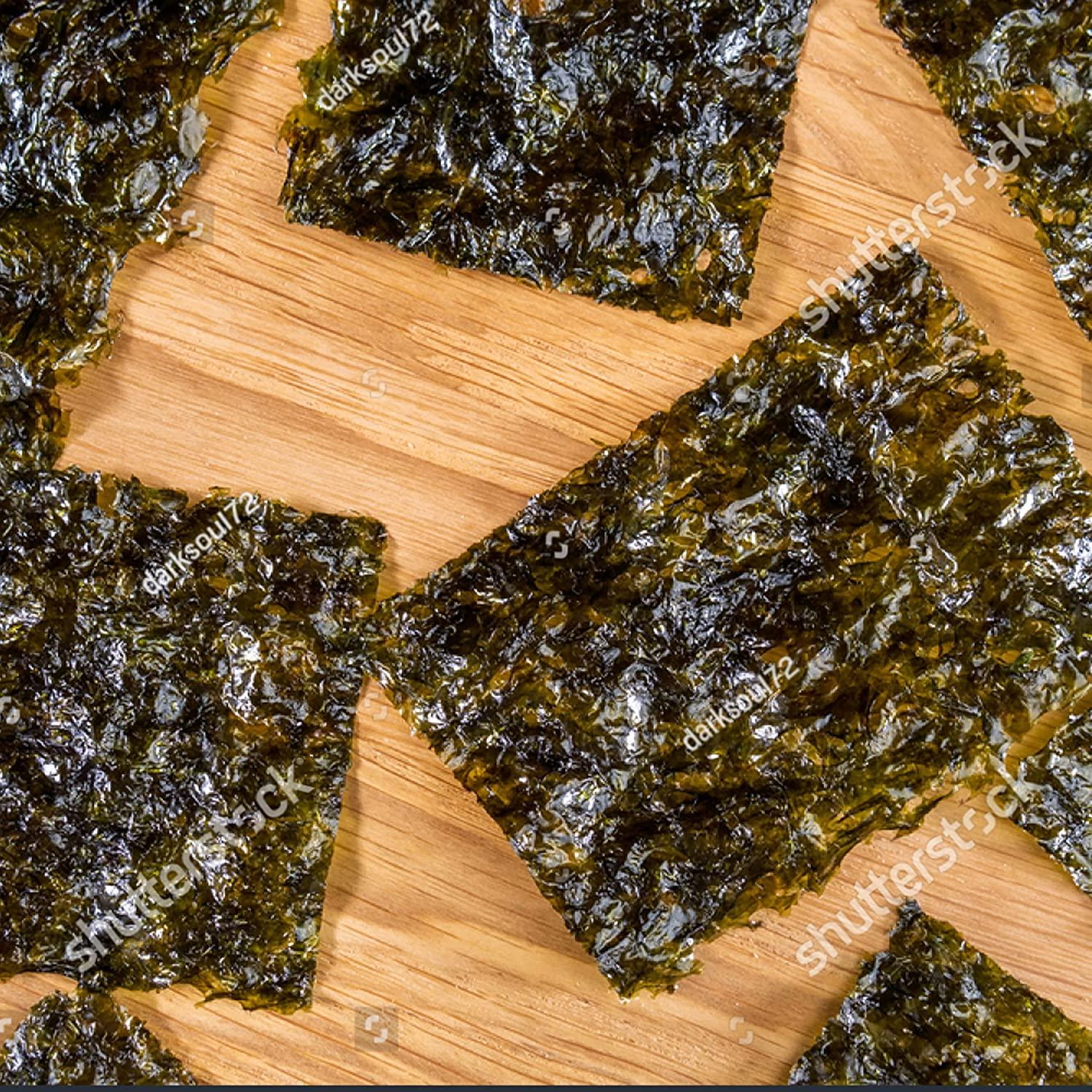 Premium Roasted Seaweed Snack Korean Snacks Crispy, Roasted and Lightly