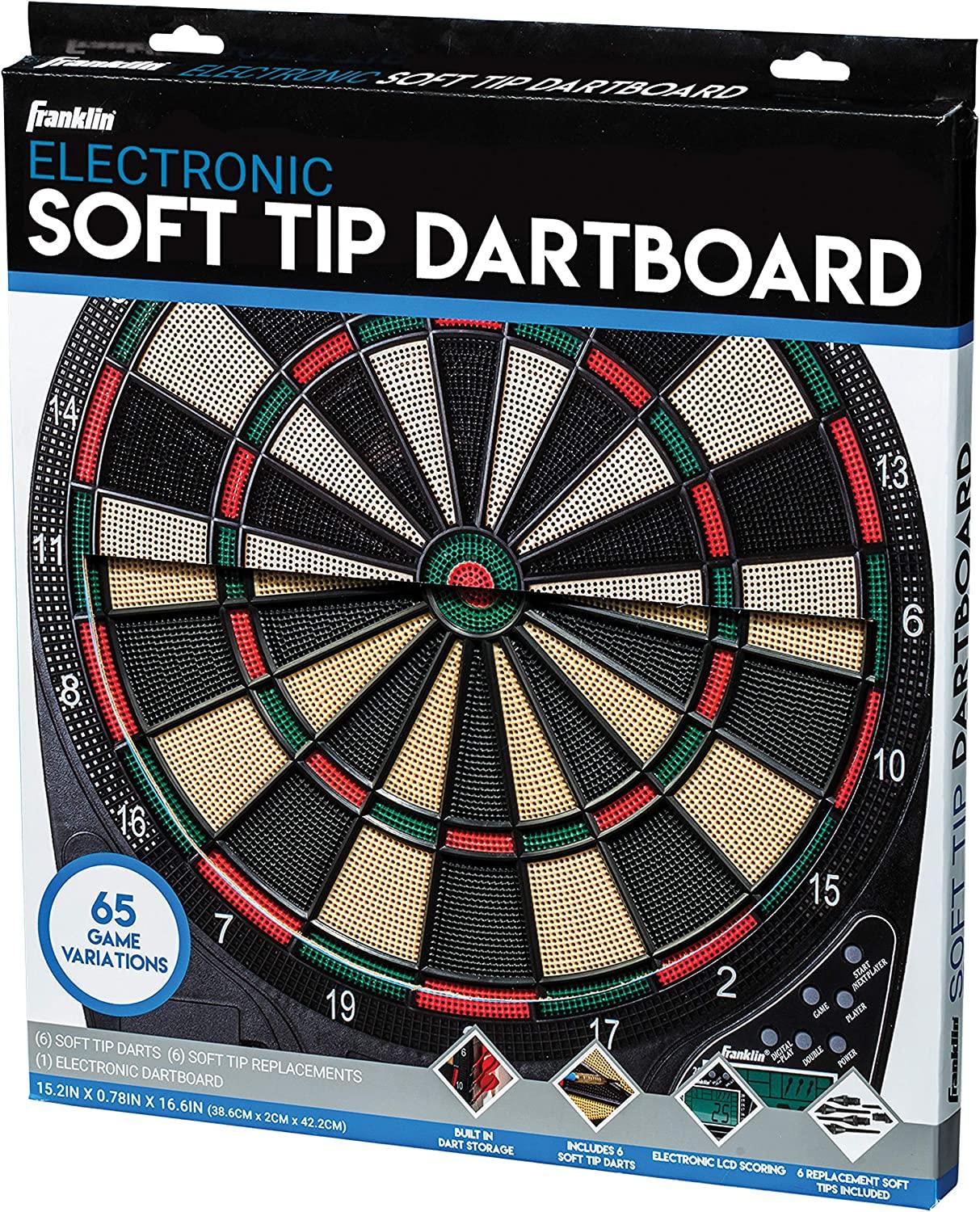 Franklin Sports Electronic Dart Board Sets Soft Tip Electric