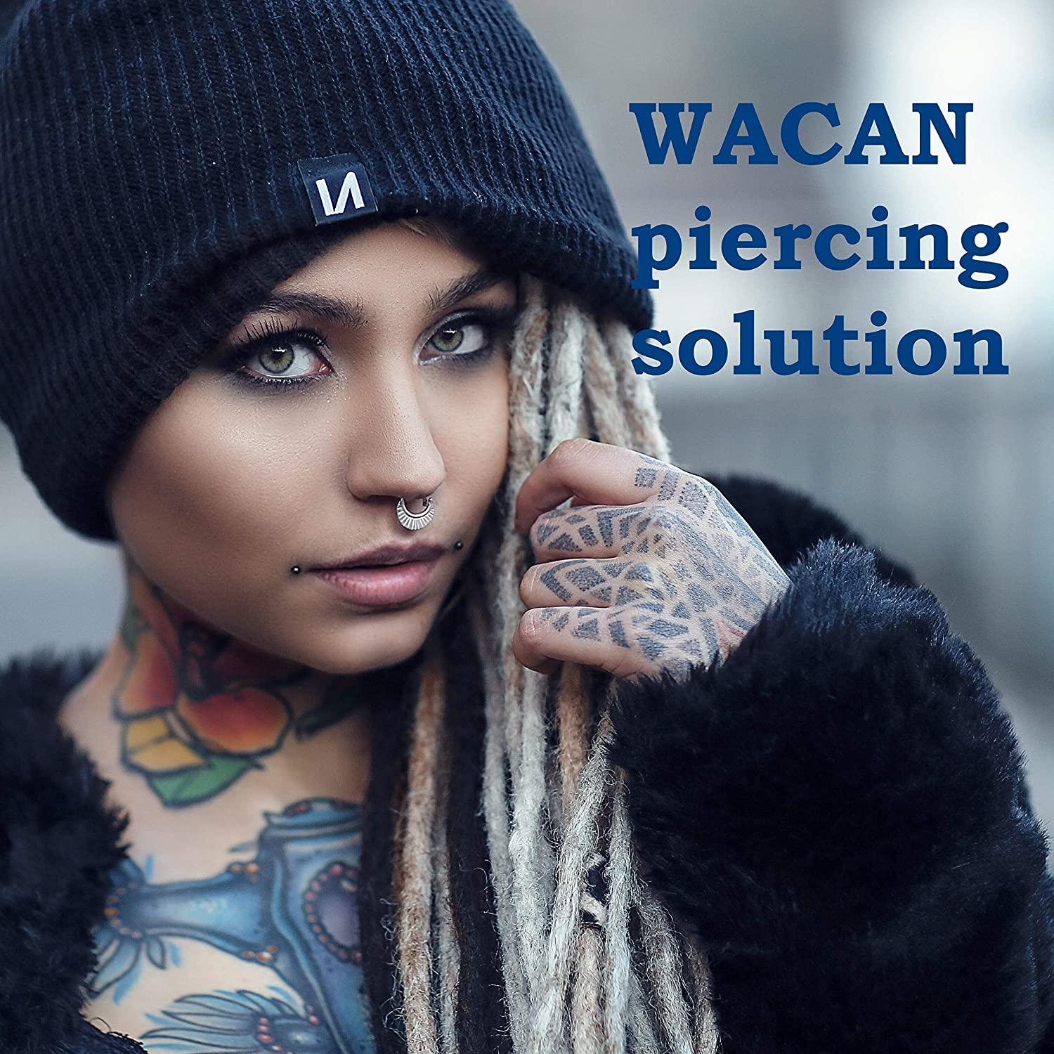 WACAN FastHealing Nipple Saline Solution for Piercings Organic Drug