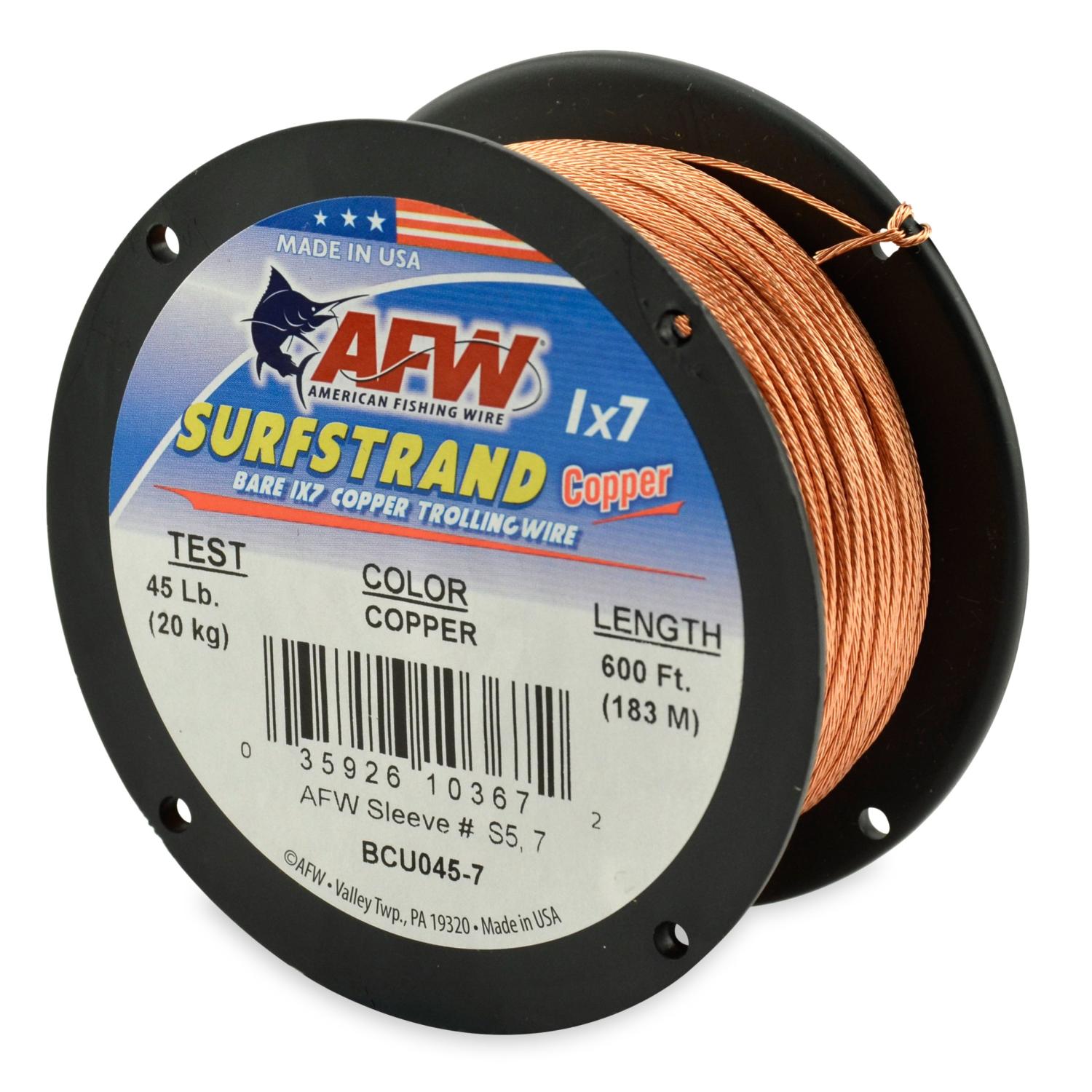 American Fishing Wire Surfstrand 300 Feet, 45 Pound Test Copper