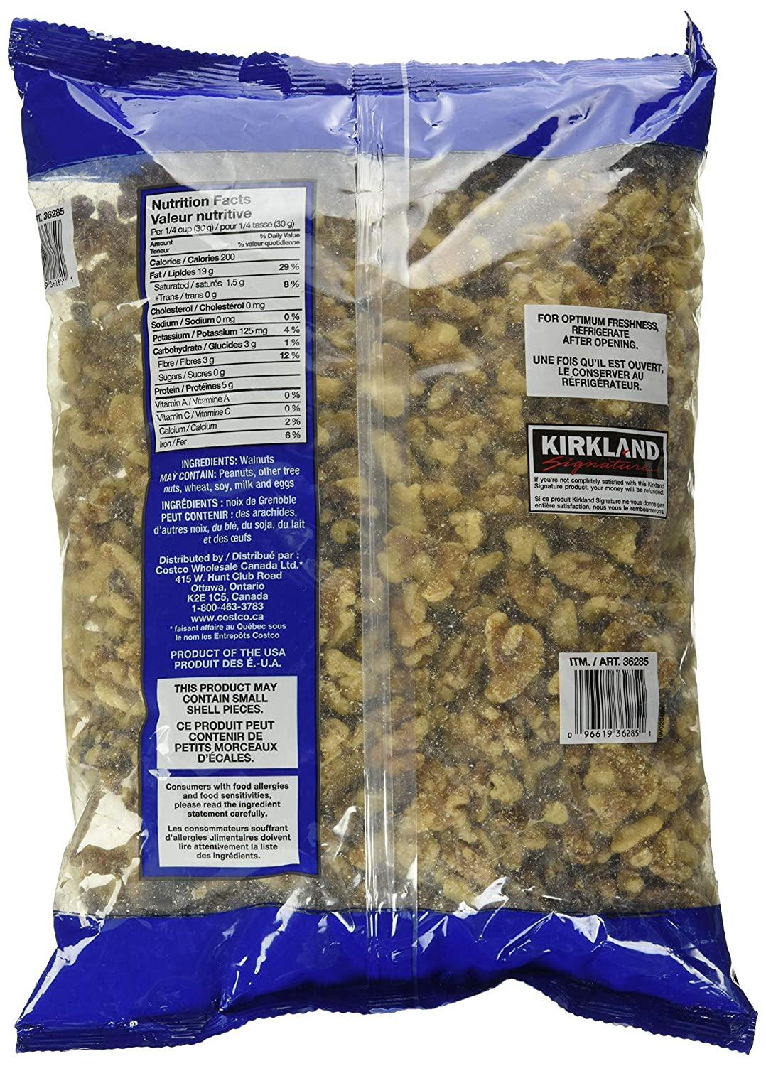 Kirkland Signature Walnuts, 3 Pounds 1 Packages (3lbs) 3 Pound (Pack of 1)