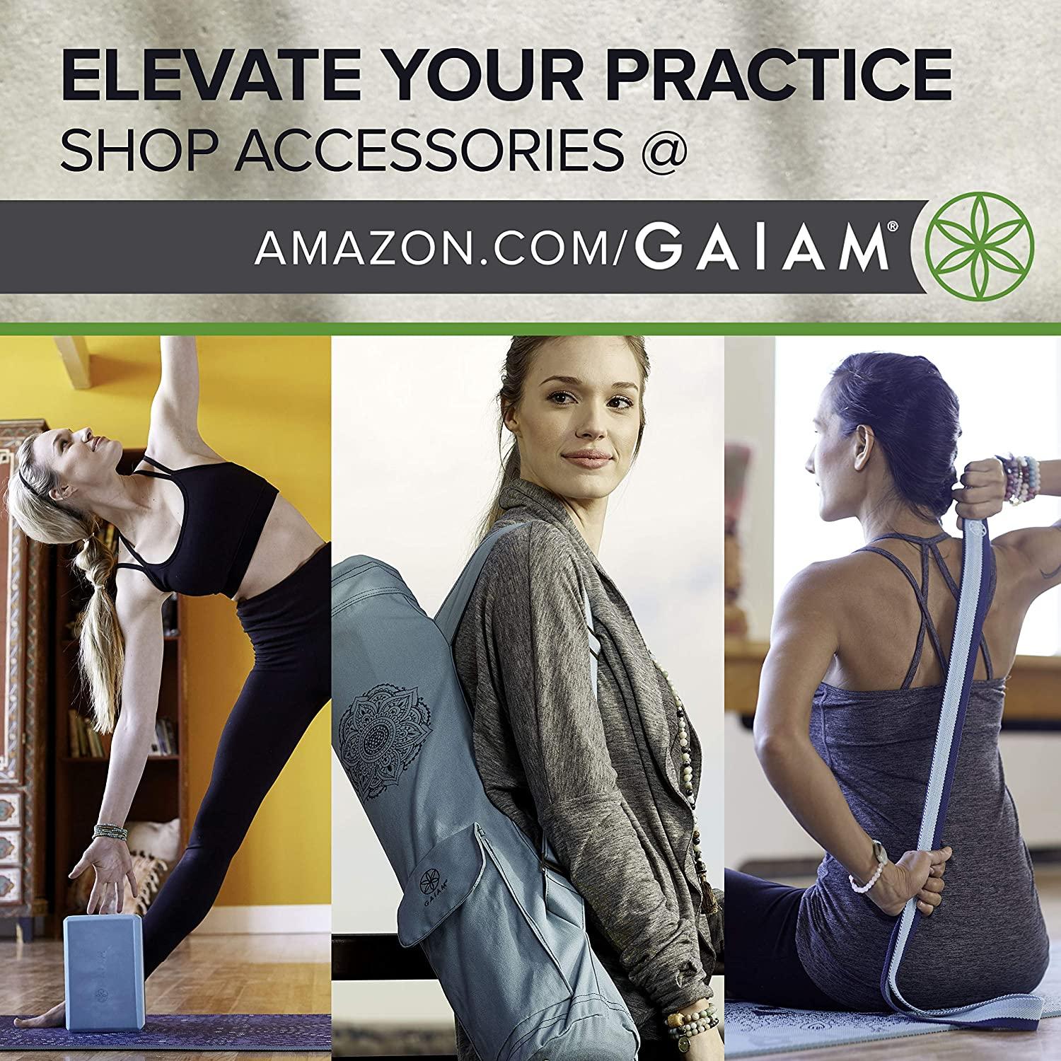 Gaiam Yoga Mat Cork - Great for Hot Yoga, Pilates (68-Inch x 24-Inch x 5mm  Thick)