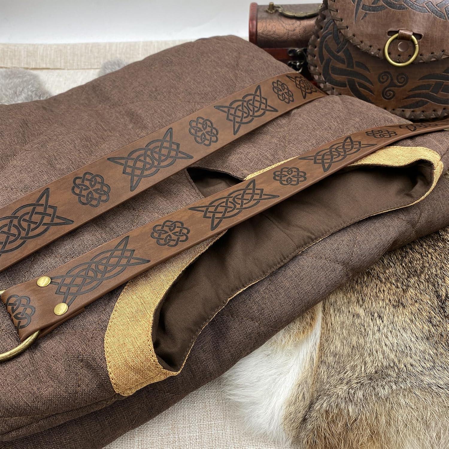 Armatura Medievale In Pelle Borchiata HiiFeuer - Regolabile Per Cosplay LARP E Feste Medievali - Foto 5