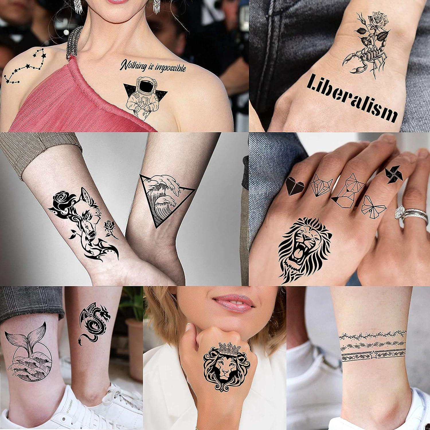 ▻TATOUAGE TEMPORAIRE PAPILLONS EFFET 3D | Trompe œil Tattoo éphémère  réaliste◅ | eBay