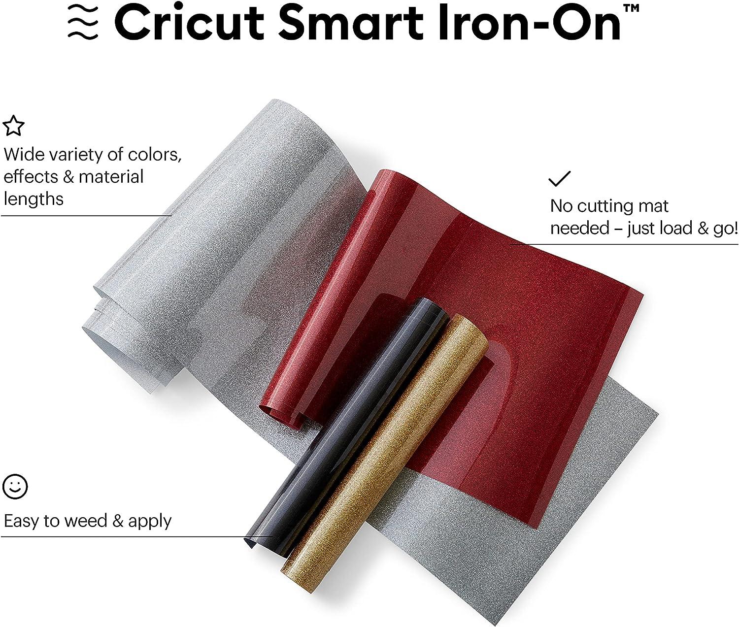 Cricut Smart Iron On (13in x 3ft Glitter Black) for Explore 3 and Maker
