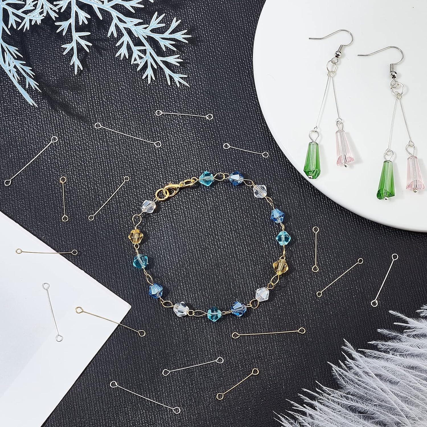 Turquoise Head Pins 1.5 Inch Enameled Swirl Headpins 20 Gauge Fancy Jewelry  Supplies Artisan Supplies Top Spiral Eye Pins Artisan 