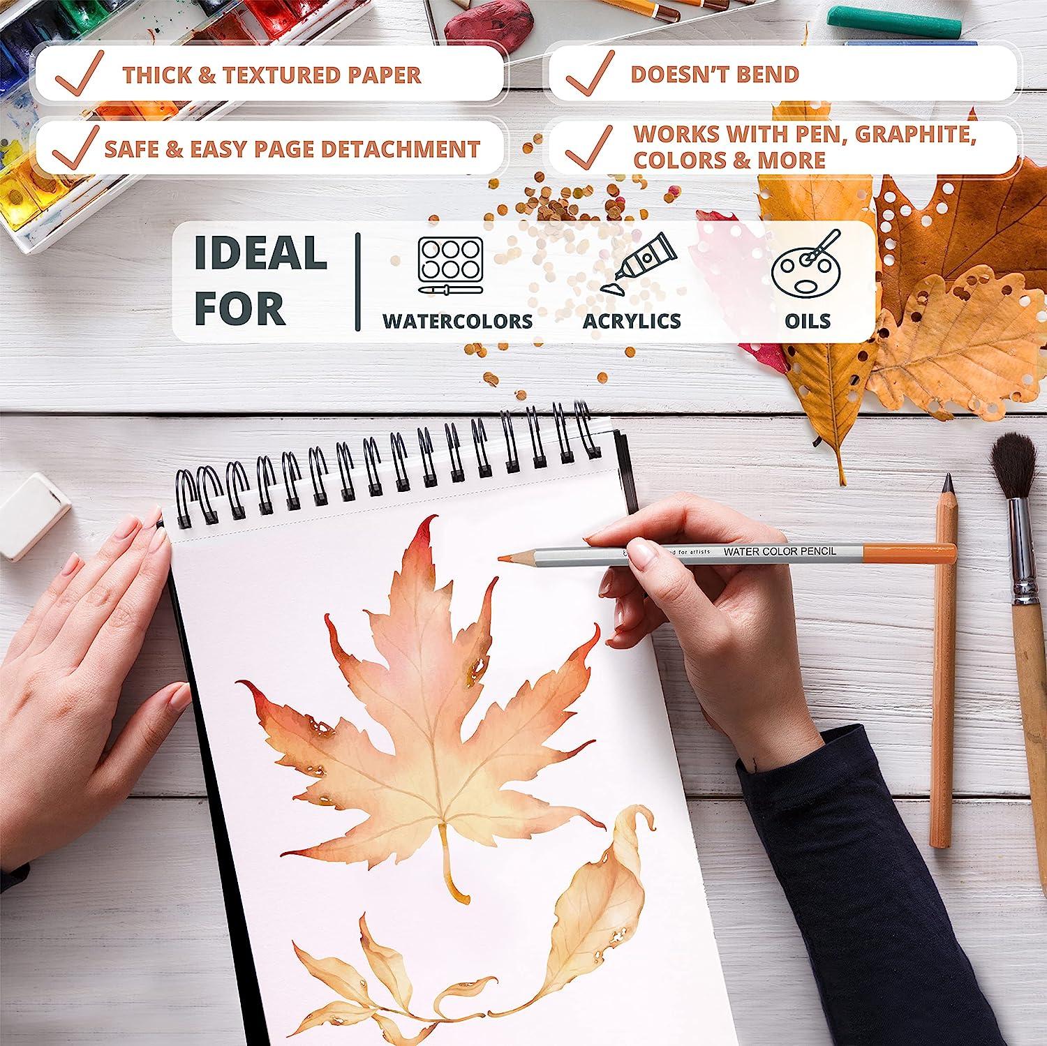 Bellofy Multimedia Sketchbook 100 Sheets Mixed Media Paper for