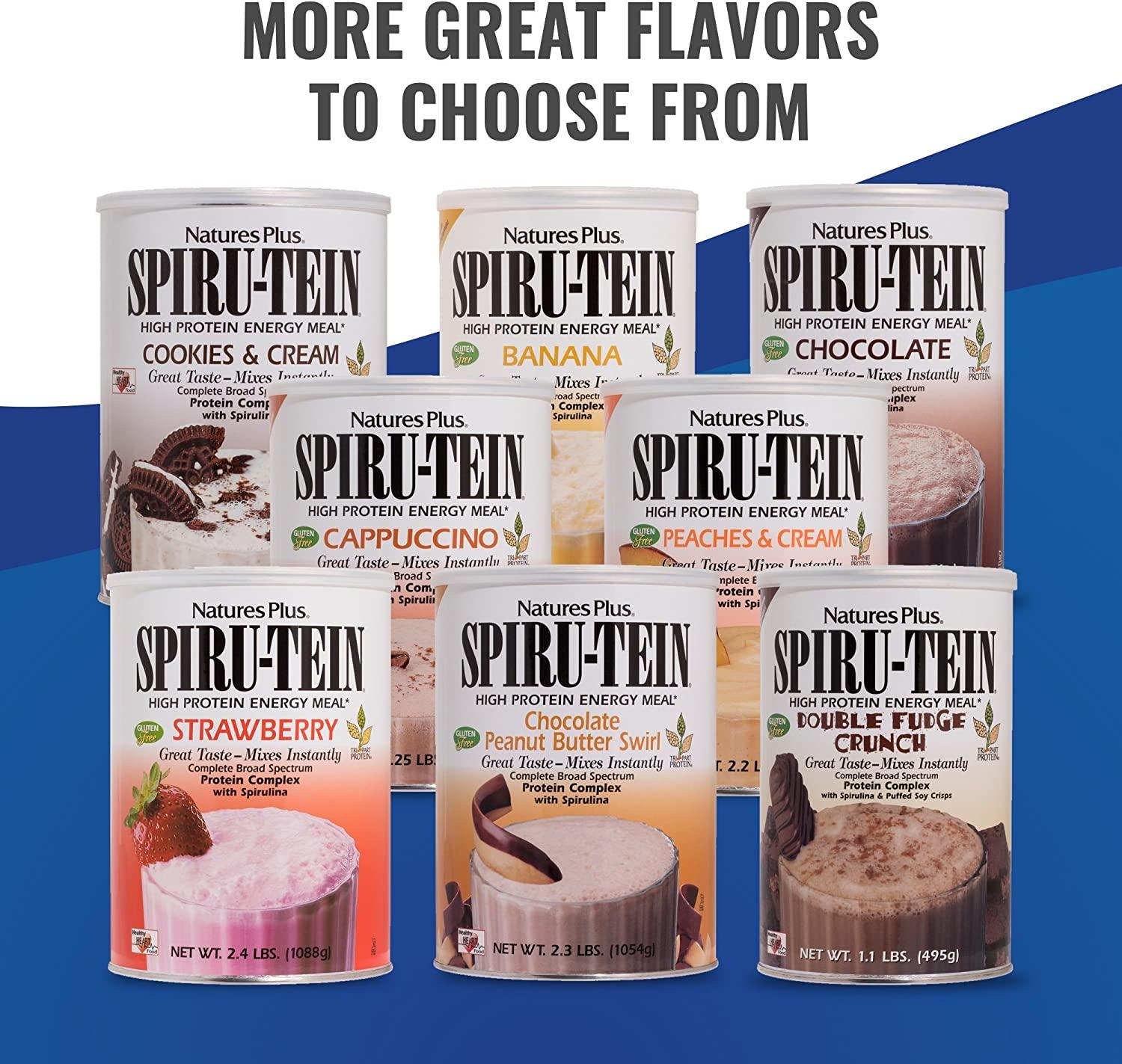 Nature's Plus SpiruTein High Protein Energy Meal Cookies & Cream 2.3