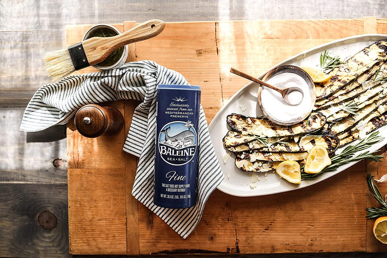 La Baleine Fine Crystals Canister, Sea Salt, 26.5 Ounce Fine Sea Salt