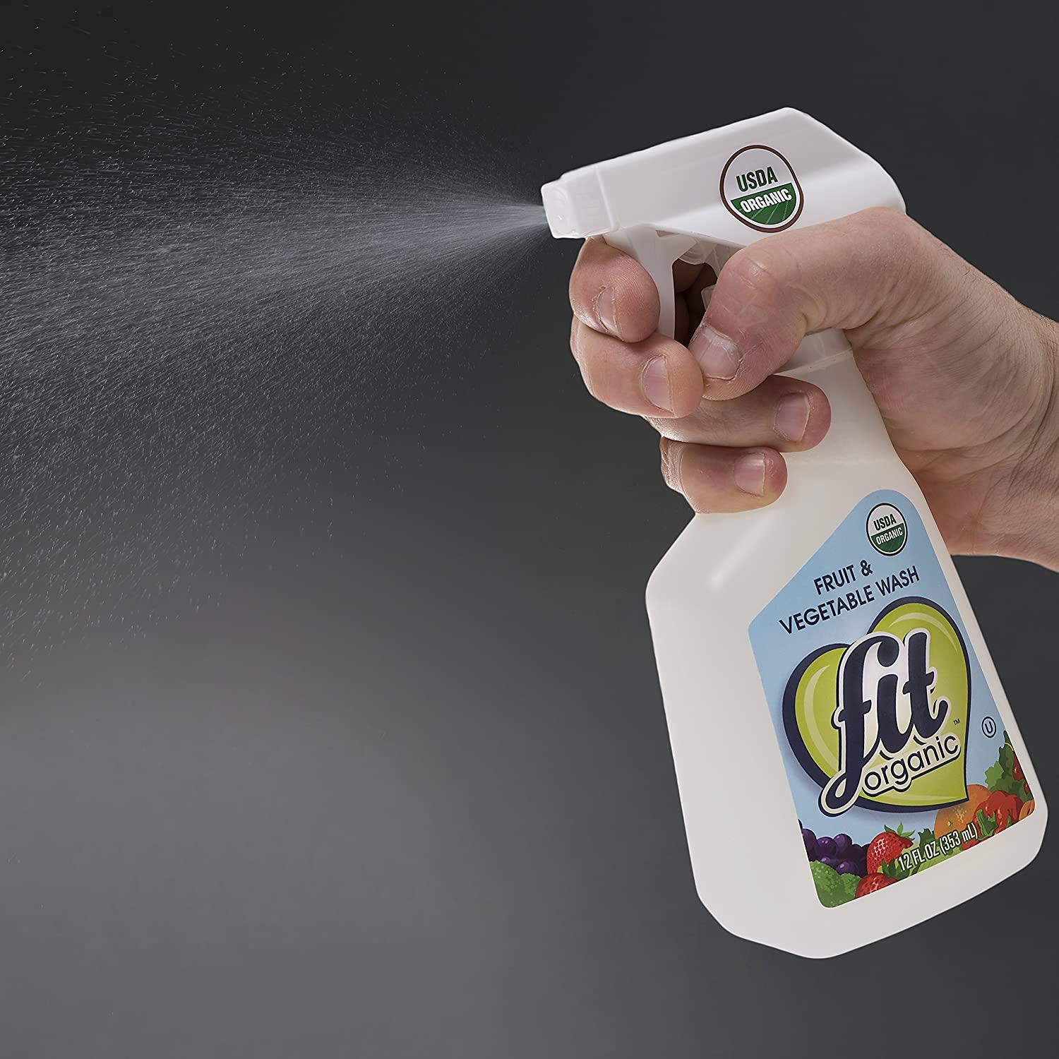 Fit Organic Produce Wash 12 oz Spray Pack of 6 Fruit & Vegetable
