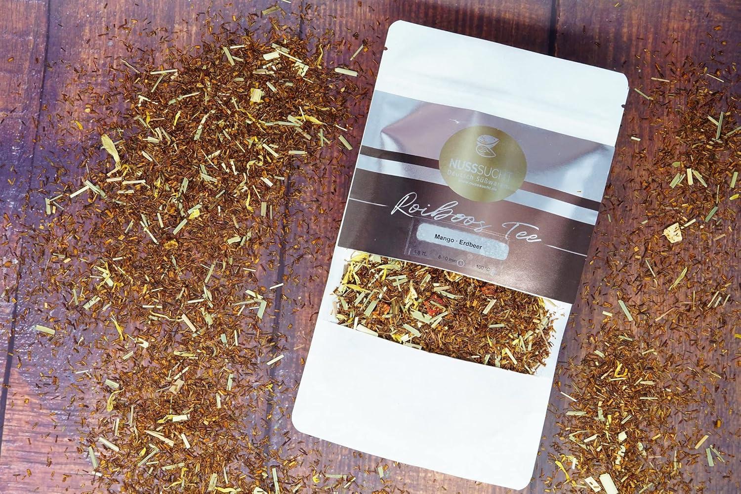 Premium Rooibos Red Bush Tea - Mango-Strawberry Flavor | Loose Leaf ...