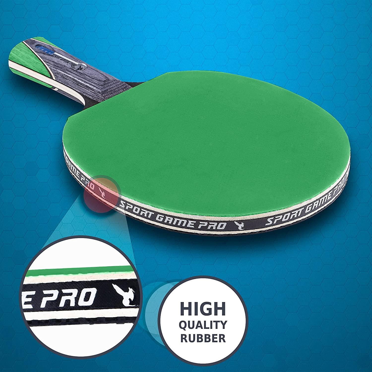 Ping Pong Paddle with Killer Spin + Case for Free Professional Table Tennis Racket for