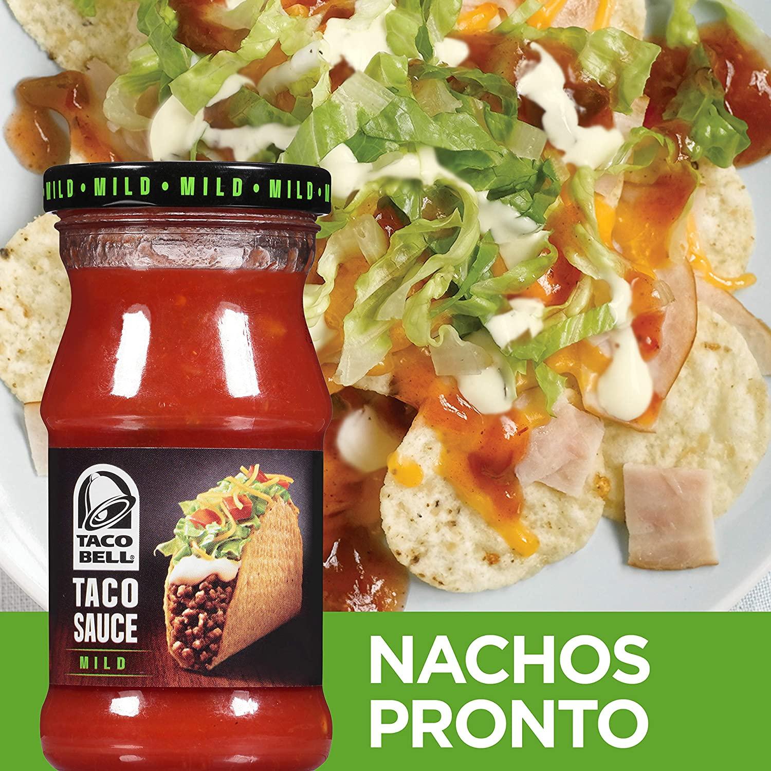 Taco Bell Mild Taco Sauce 8 oz Bottle Authentic Flavor for Tacos