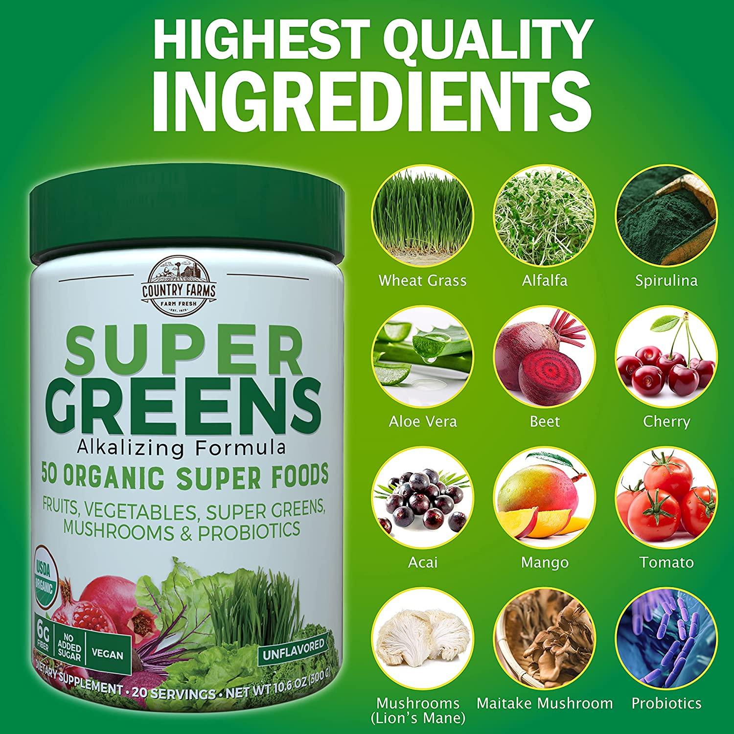 Organic Super Greens Powder