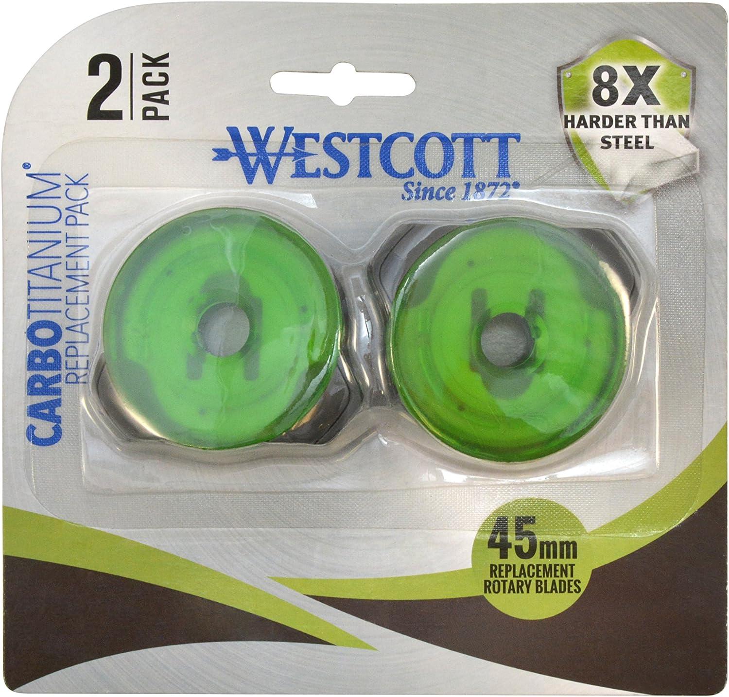 Westcott CarboTitanium 45mm Rotary Replacement Blade 2Pack