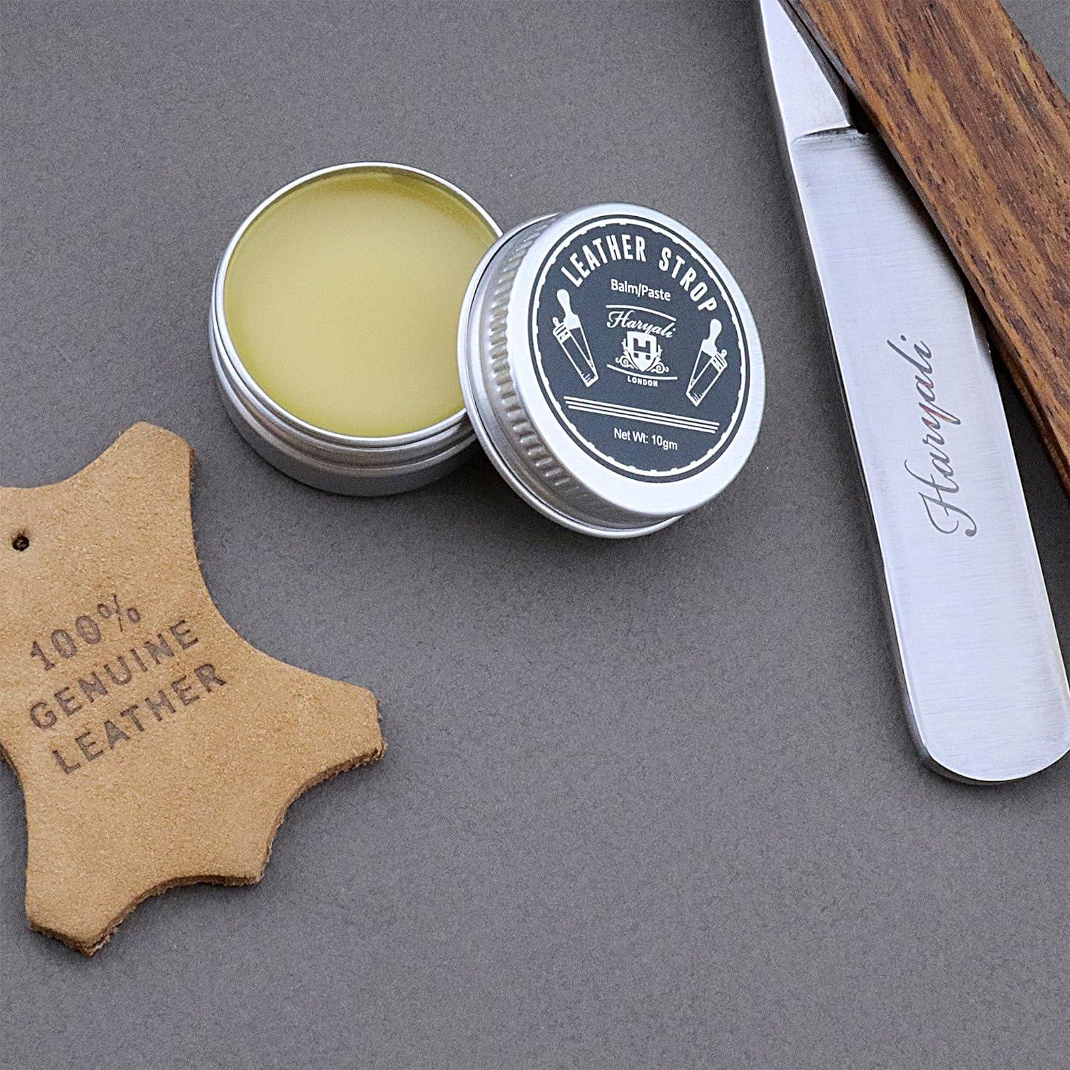 Set Rasatura Uomo Haryali London Ivory - Rasoio A 5 Lame, Pennello In Pelo Di Tasso E Supporto - Edizione Limitata