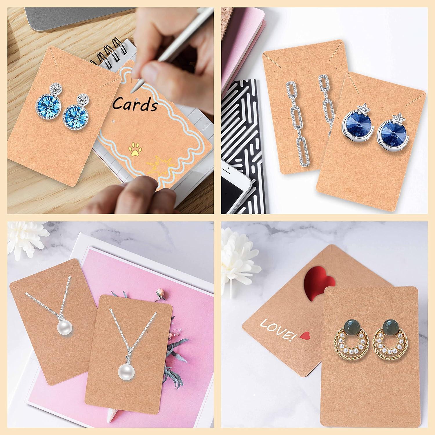 Earring Cards for Display, Anezus 200 Pack Earring Packaging