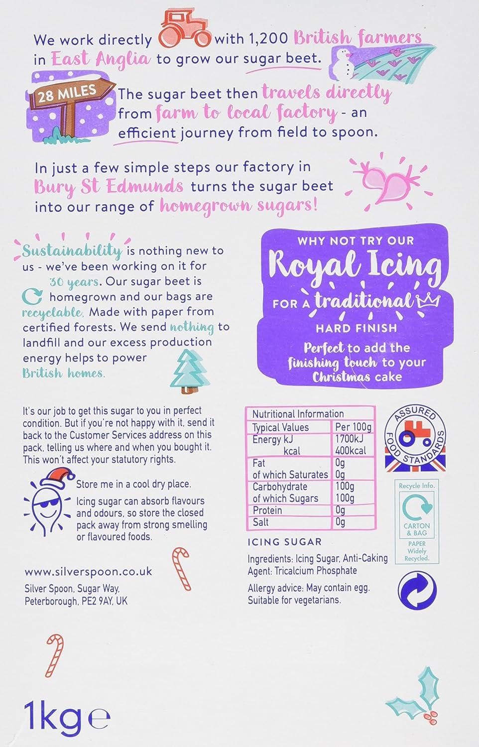 Silver Spoon Icing Sugar 1kg 1 kg (Pack of 1)