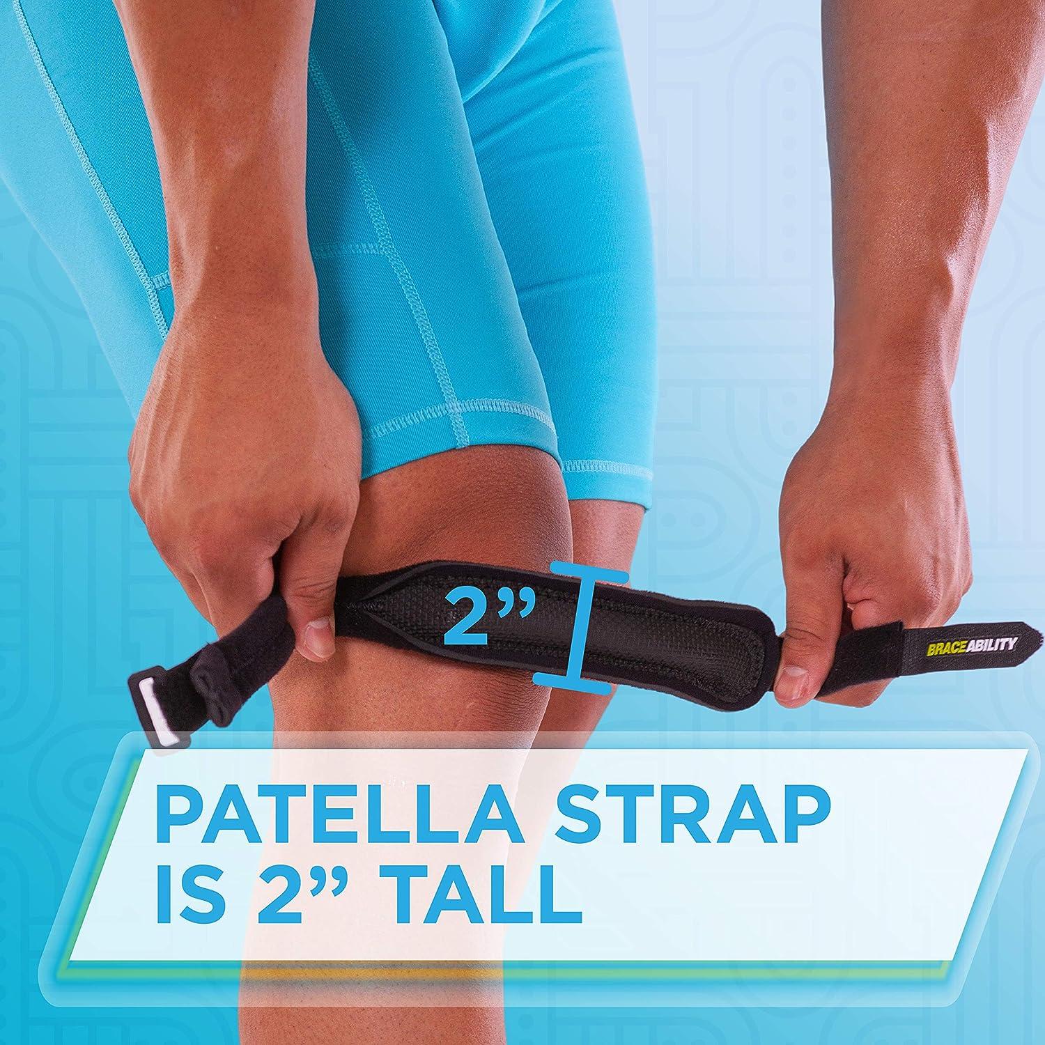 I BRACE Compression Adjustable Knee Brace, Dual Patella Tendon Support Strap For Pain Relief, Arthritis, Tendonitis, ACL, Non-Slip Knee Suppport For Running, Cycling, Hiking, Soccer, Basketball
