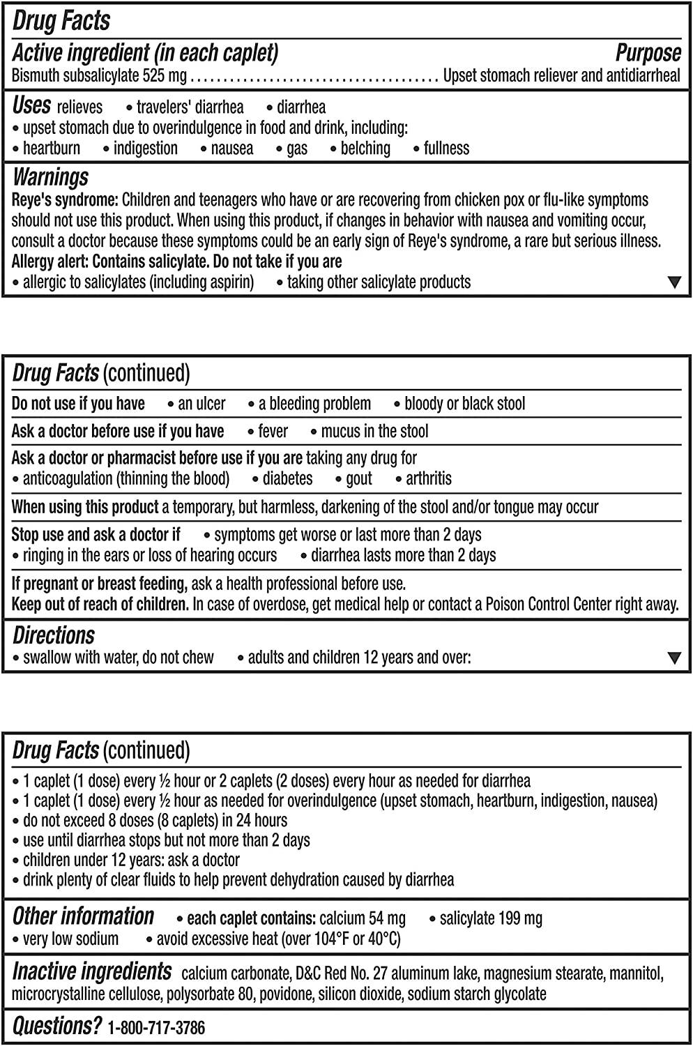 Pepto Bismol Ultra Caplets 2X Concentrated Formula for Upset Stomach