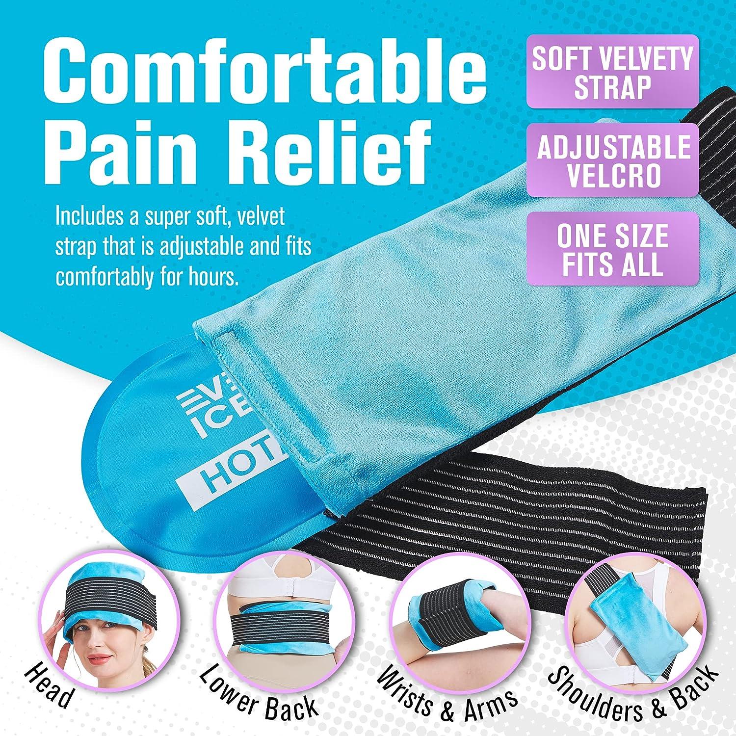 Reusable Hot and Cold Gel Ice Pack Wrap (4 Pack) Hot and Cold Therapy