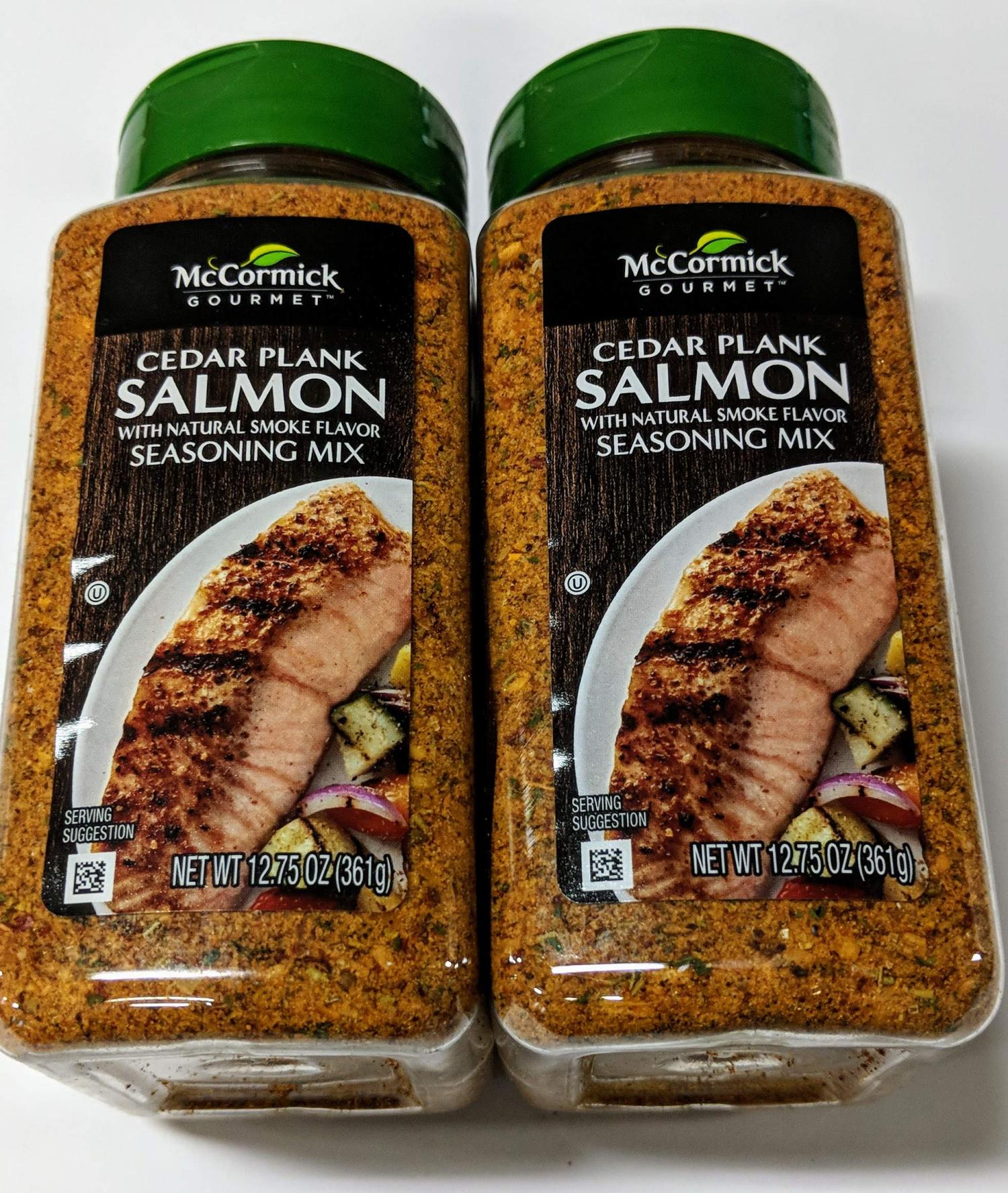 McCormick Gourmet Cedar Plank Salmon Seafood Seasoning 12.75 ounce
