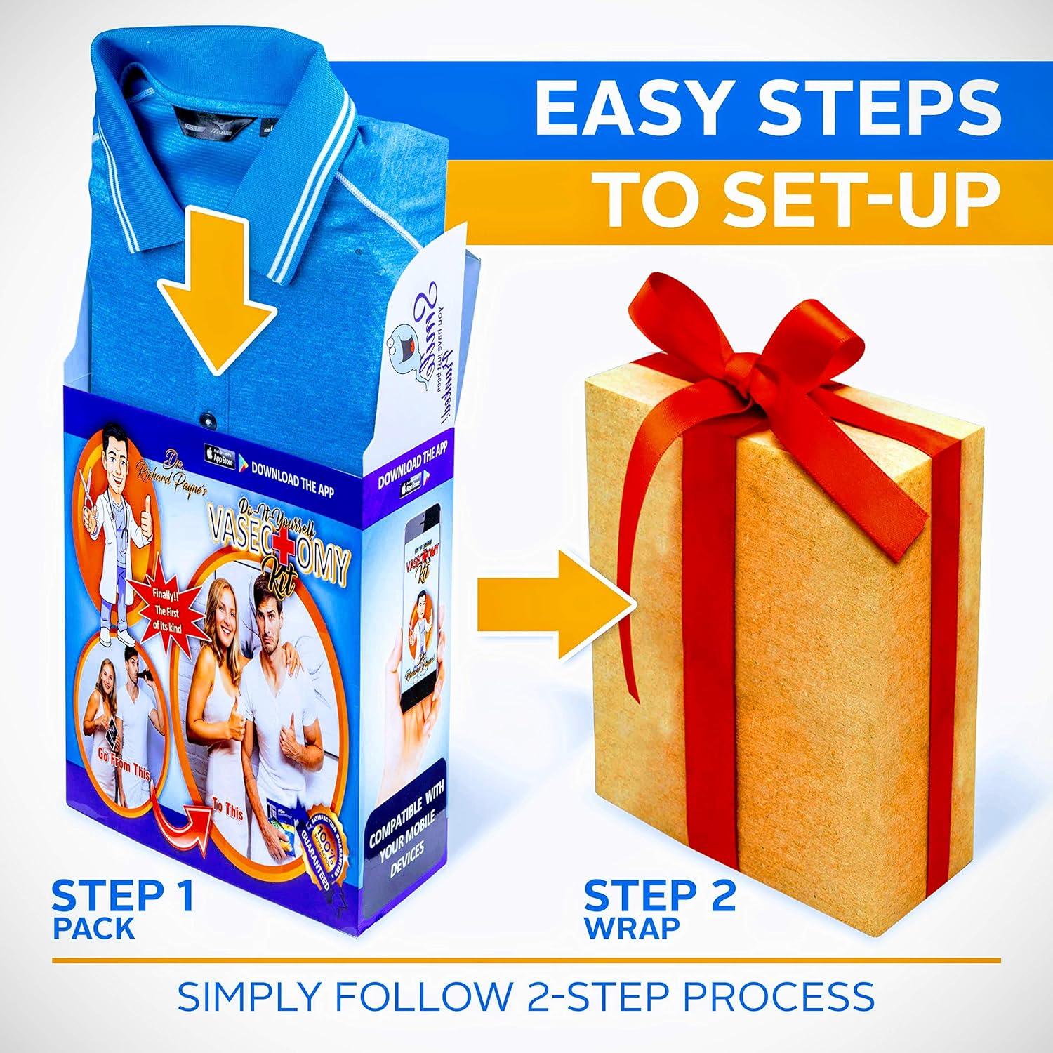 DIY At-Home Vasectomy Kit - Funny Prank Gift Box For Gag Gifts & Jokes