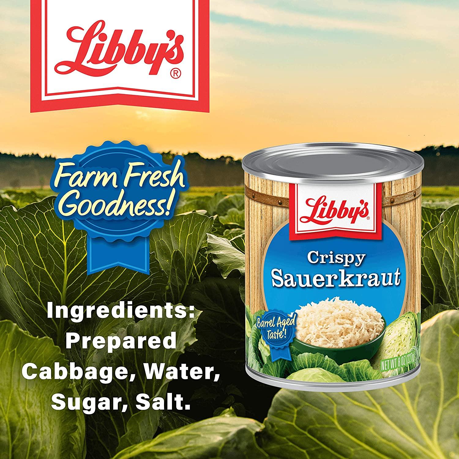 Libby's Crispy Sauerkraut Classic Barrel Aged TangySour Taste