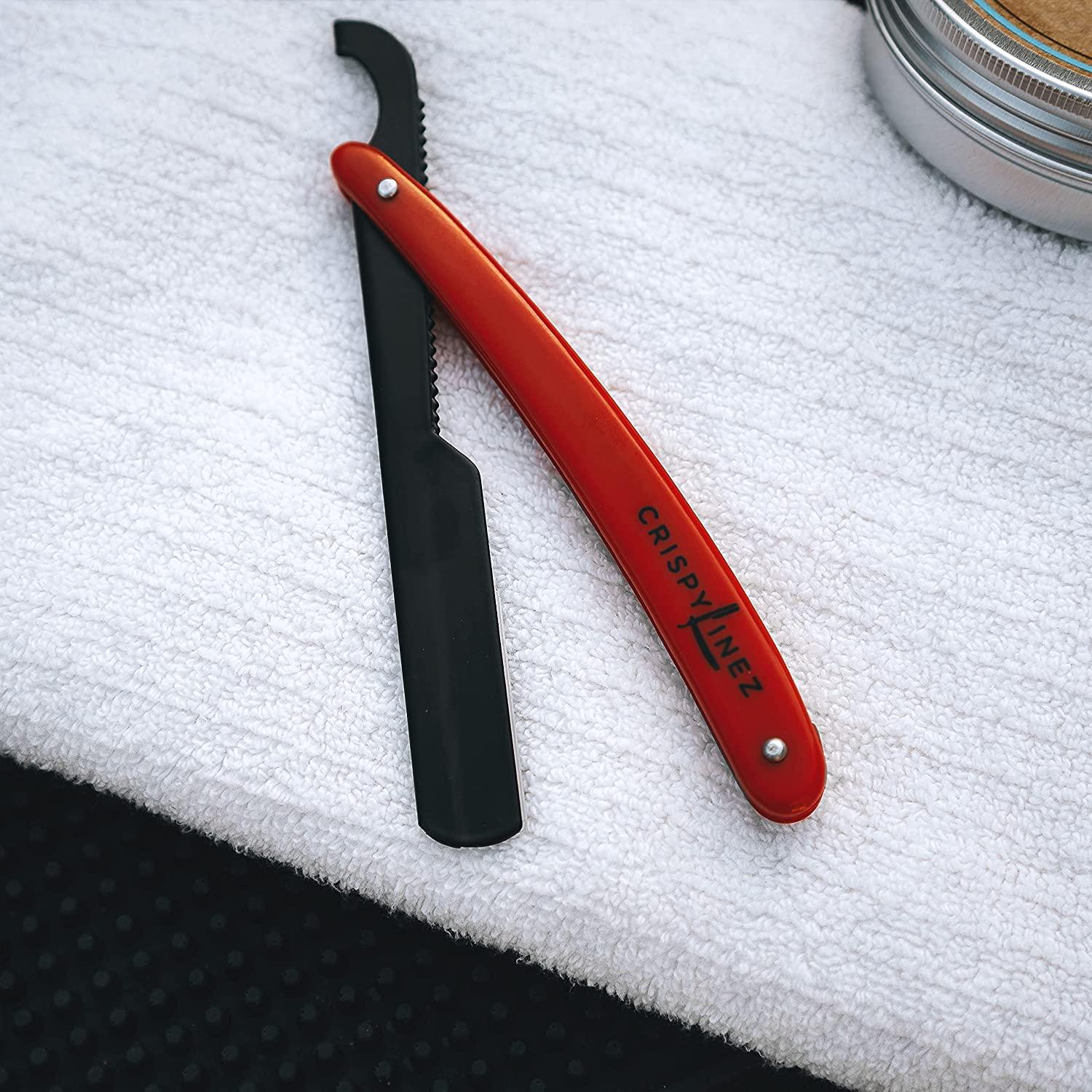 Crispy Linez Barber Turkish Razor Professional Straight Razor (Red