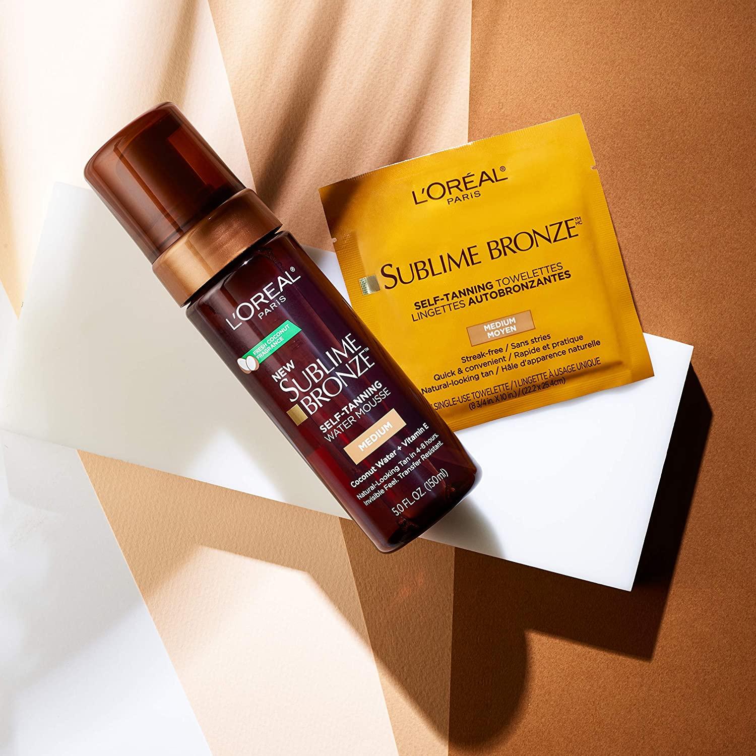 L'Oreal Self Tanner Sublime Bronze SelfTanning Towelettes StreakFree