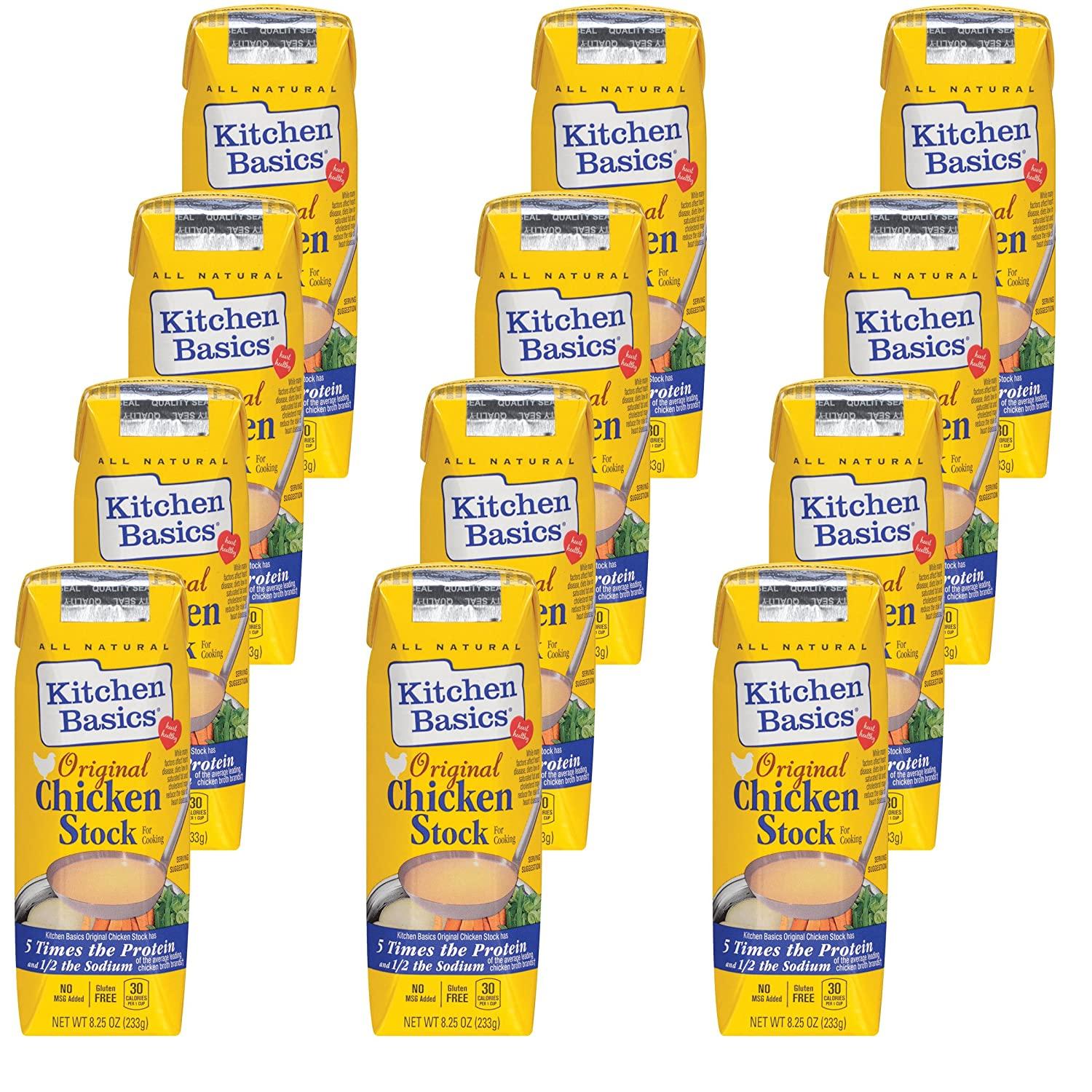 Kitchen Basics Original Chicken Stock, 8.25 fl oz (Pack of 12)
