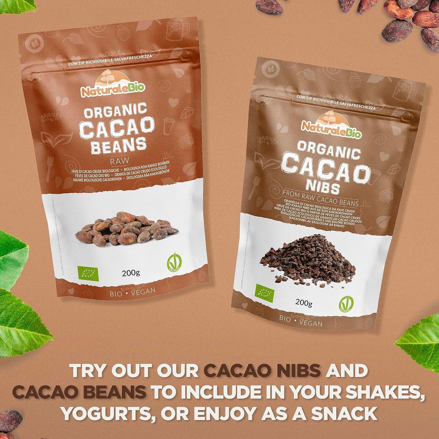 Premium 100% Organic Grade Cacao Powder Unsweetened 17.8oz, Nestor High Flavanol Raw Cacao Superfood Non-GMO, Chocolate Flavor, Non-Alkalized Cocoa For Foc Energy Immunity - Foto 3