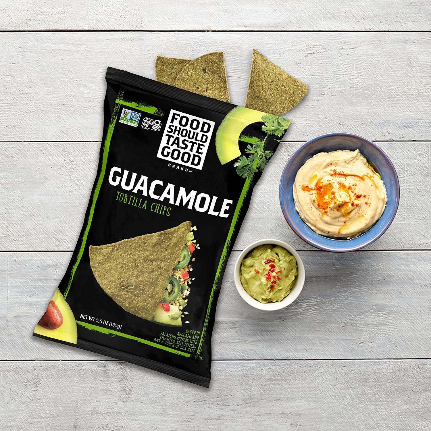 Food Should Taste Good Gluten Free Tortilla Chips Guacamole