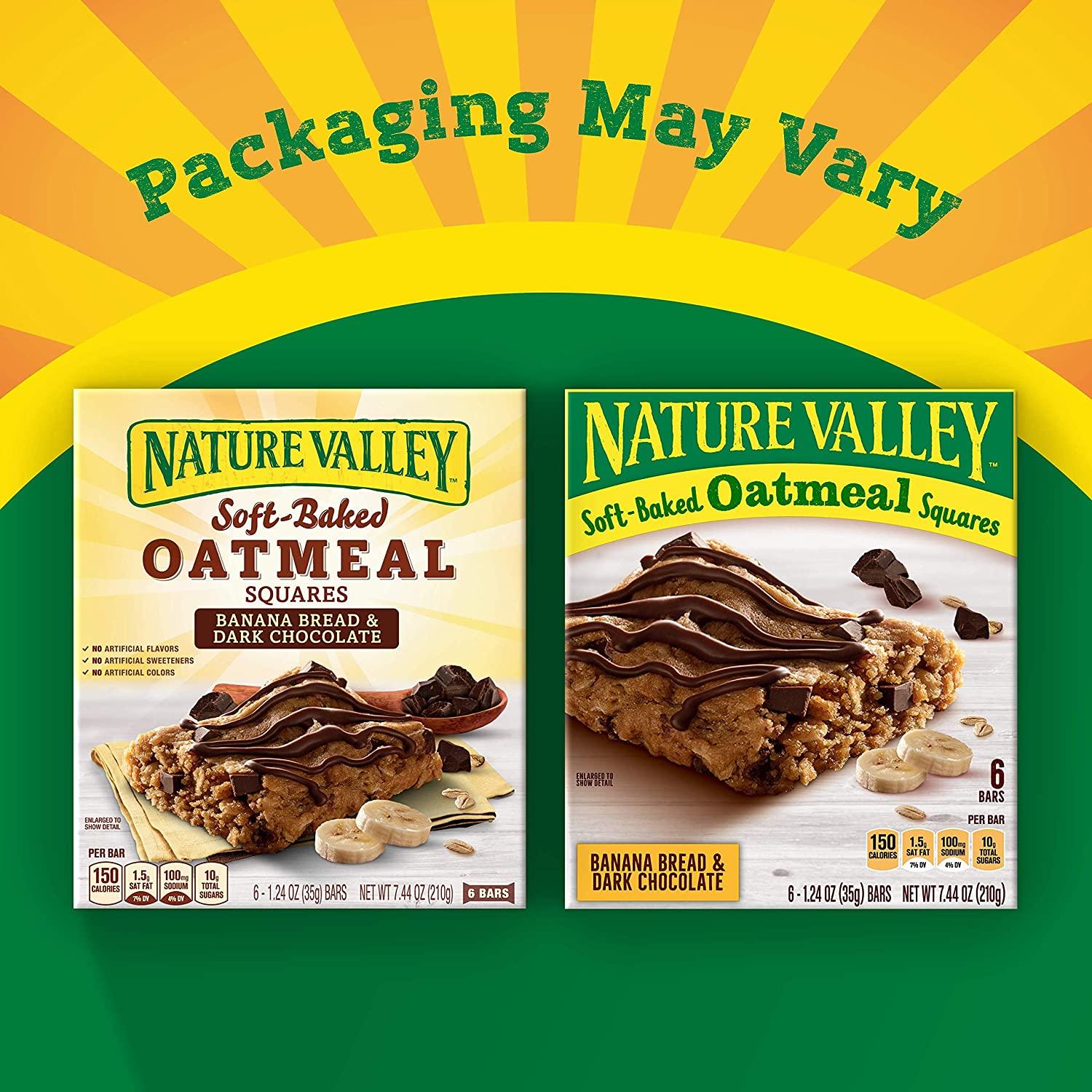 Nature Valley SoftBaked Oatmeal Squares, Banana Bread and Dark