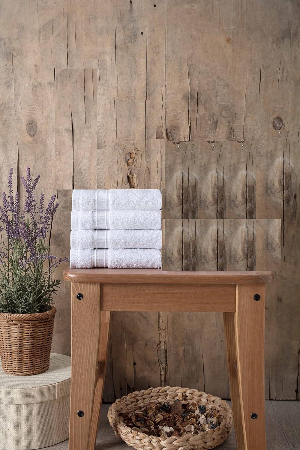 Washcloths for Bathroom Gym Spa Kitchen, Extra Soft & Highly Absorbent,  Soft Feel Fingertip Towels, Turkish Genuine Cotton 