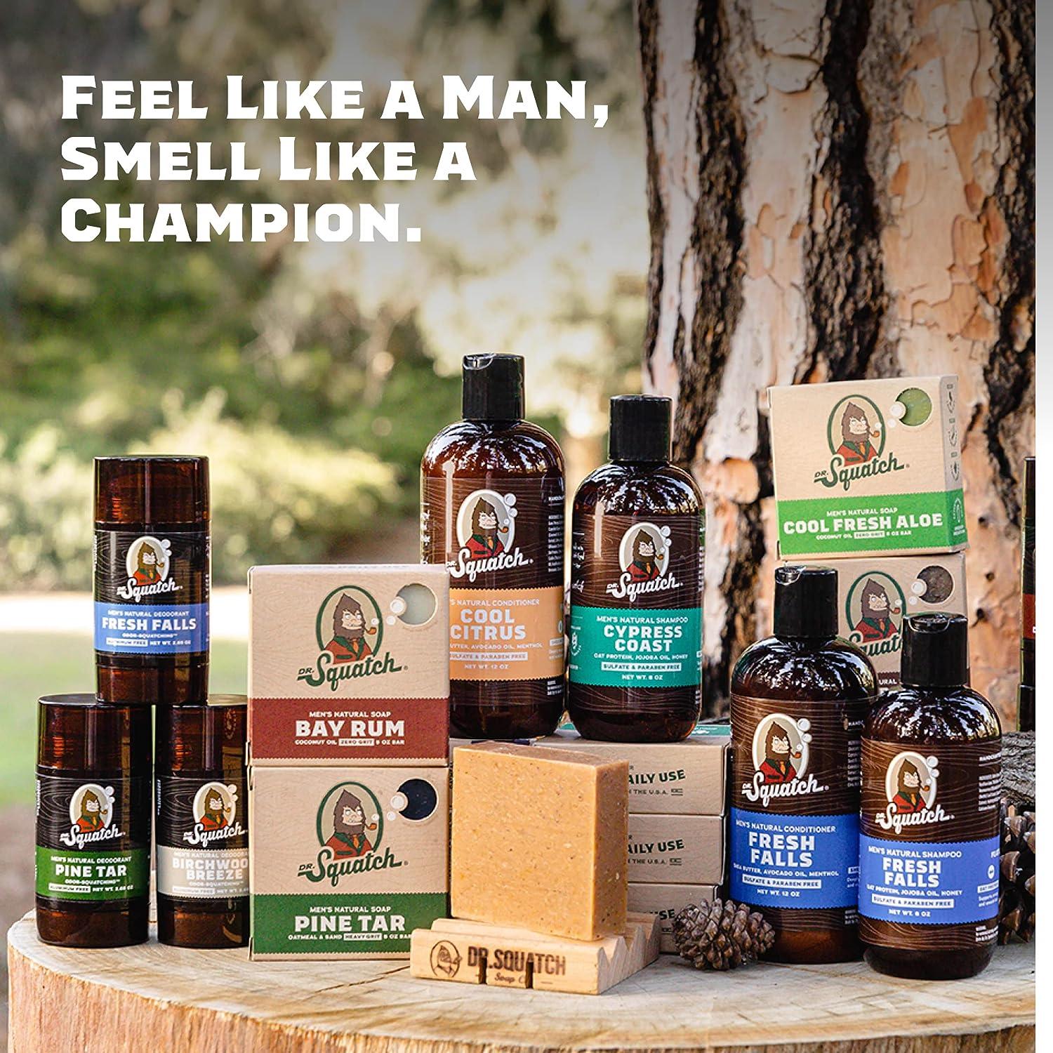 Dr. Squatch Men's Cologne and Natural Bar Soap - Fireside Bourbon Natural  Cologne and Wood Barrel Bourbon and Bay Rum Men's Bar Soap - Smell like  spices bourbon and oak - Natural