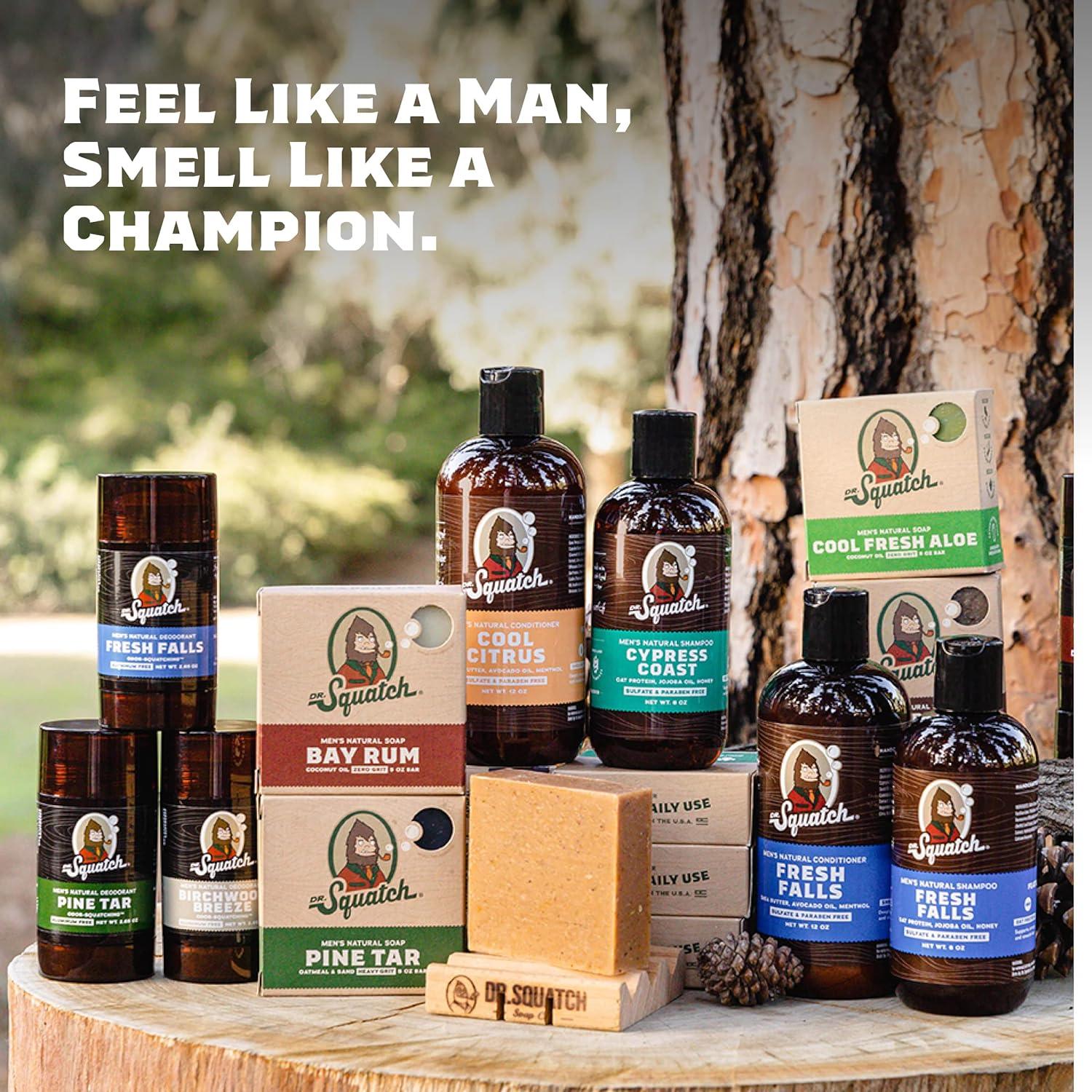 Dr. Squatch Men's Soap Variety 4 Pack - Wood Barrel Bourbon, Gold Moss, Bay  Rum, Cool Fresh Aloe : Beauty & Personal Care 