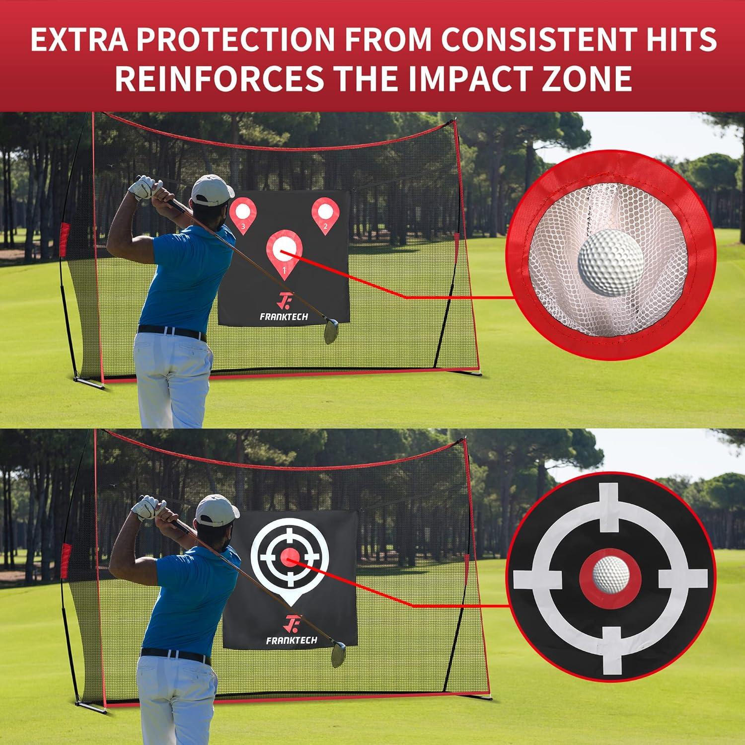FRANKTECH Golf Hitting Net Heavy Duty Golf Practice Net for Backyard