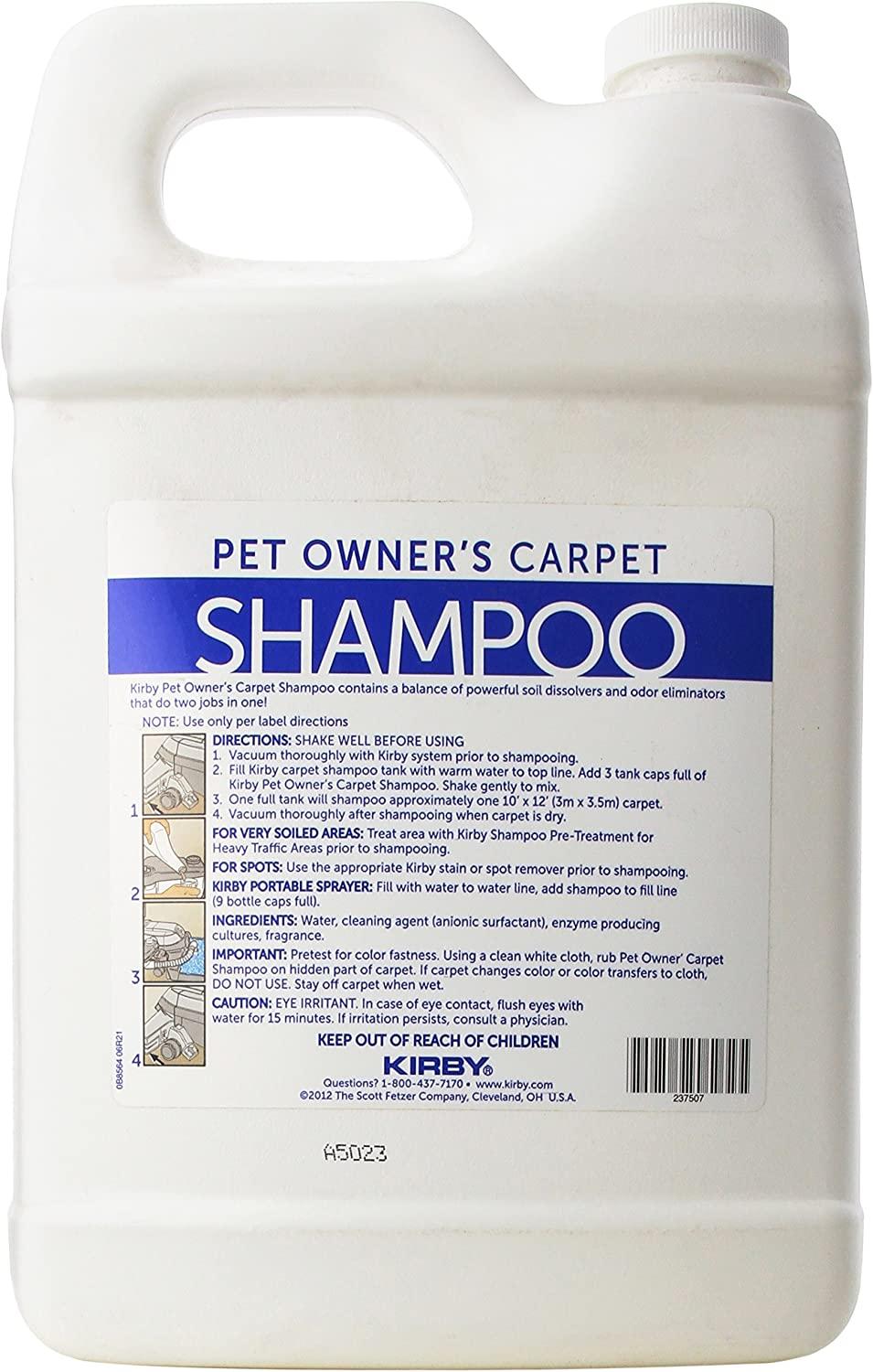 Kirby Pet Owners Foaming Carpet Shampoo White 128 Fl Oz