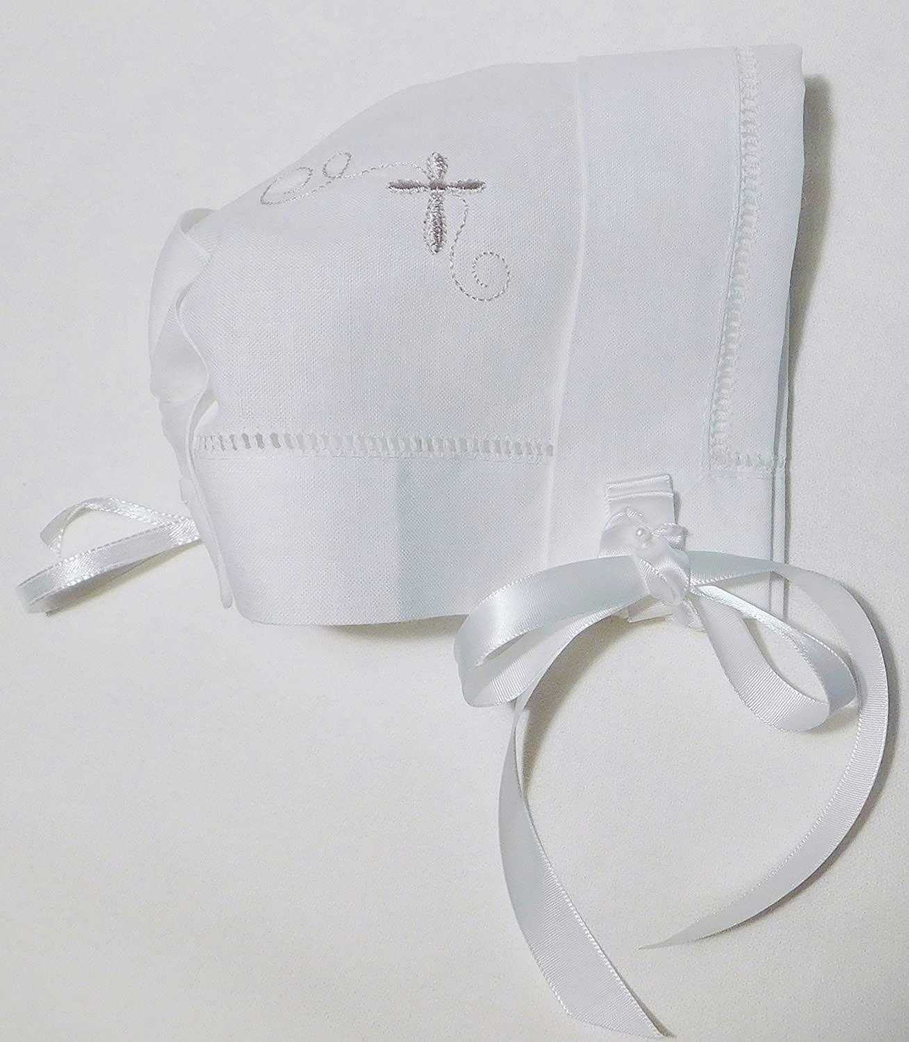 Integrity Designs Baby Linen Keepsake Cross Embroidered Handkerchief