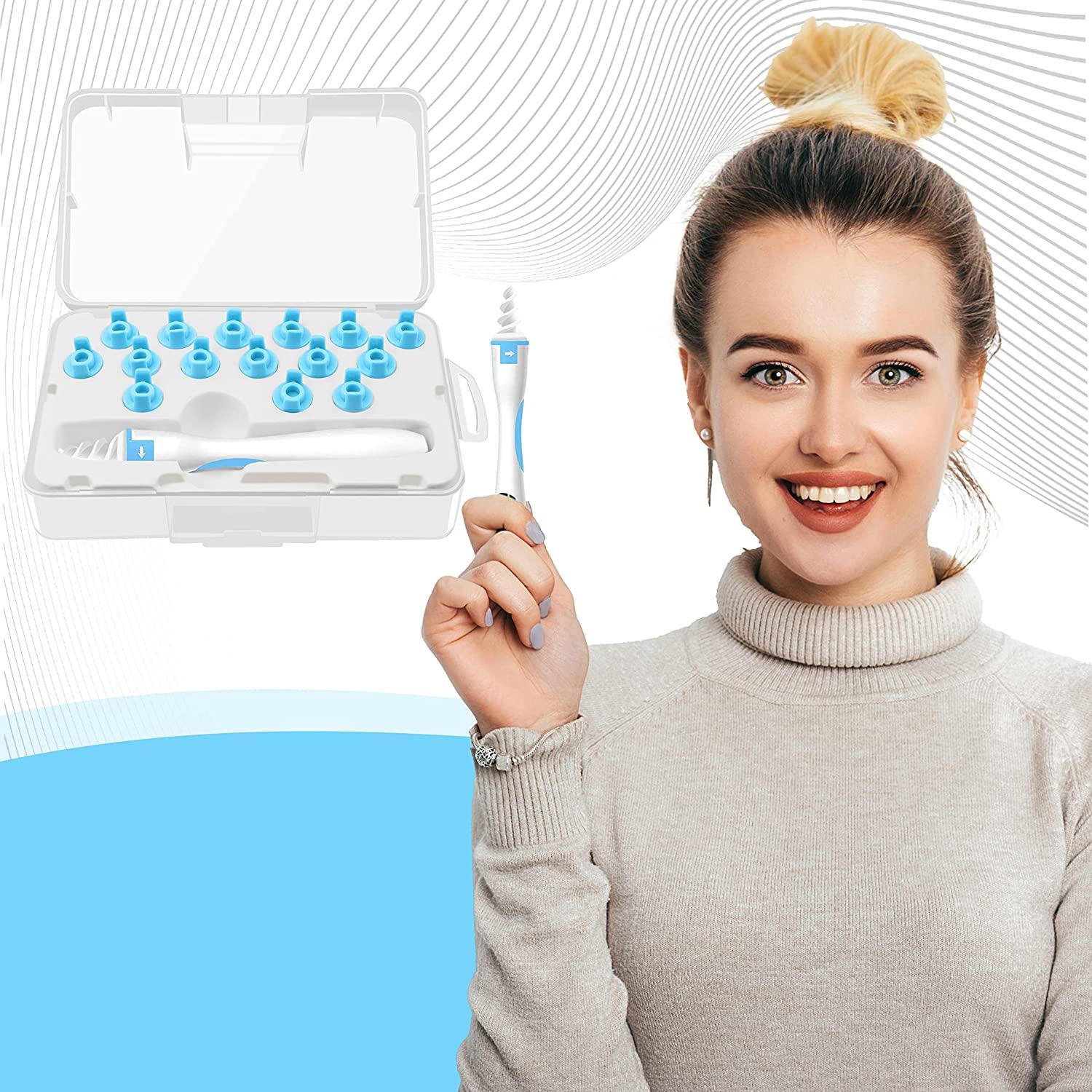 Q Grips Earwax Remover, Safe Spiral Ear Wax Removal Tool Kit, Ear