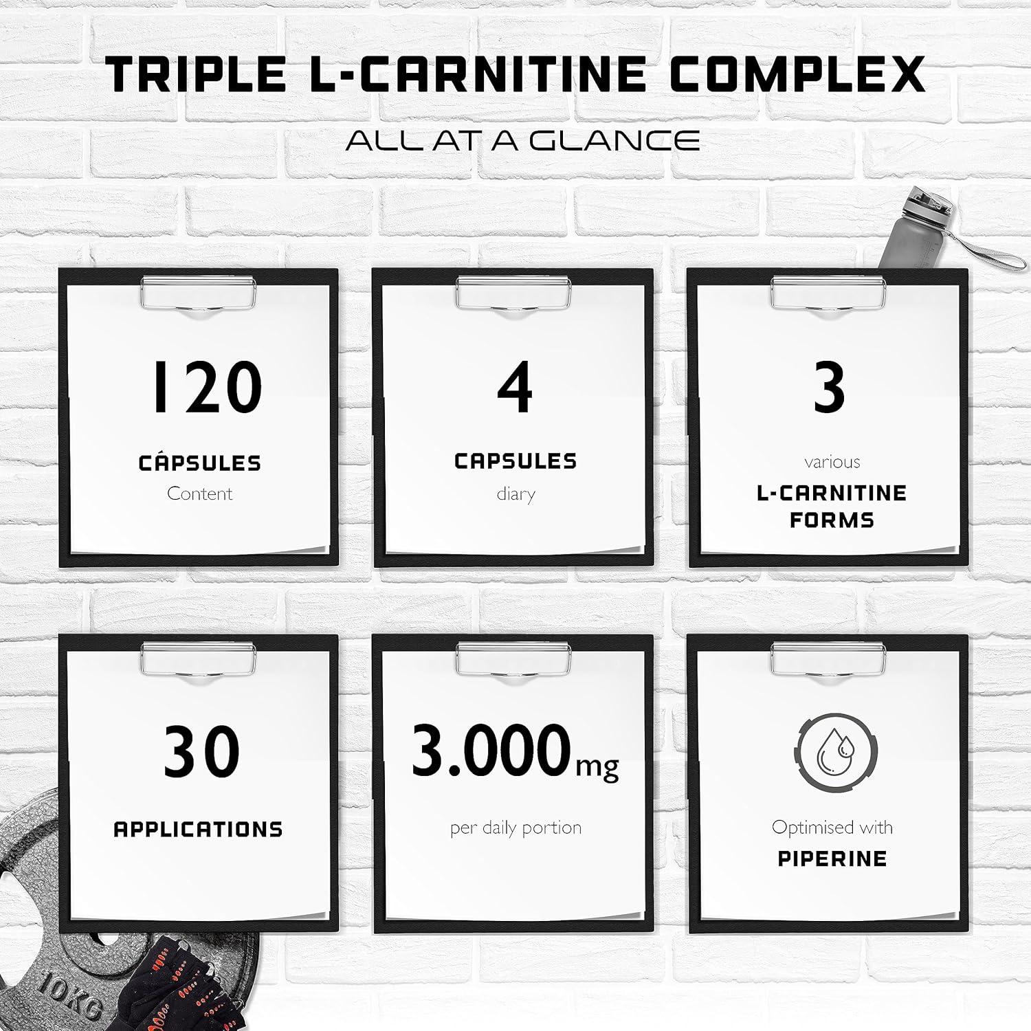 LCarnitine Triple Complex 3000mg Premium Acetyllcarnitine, L
